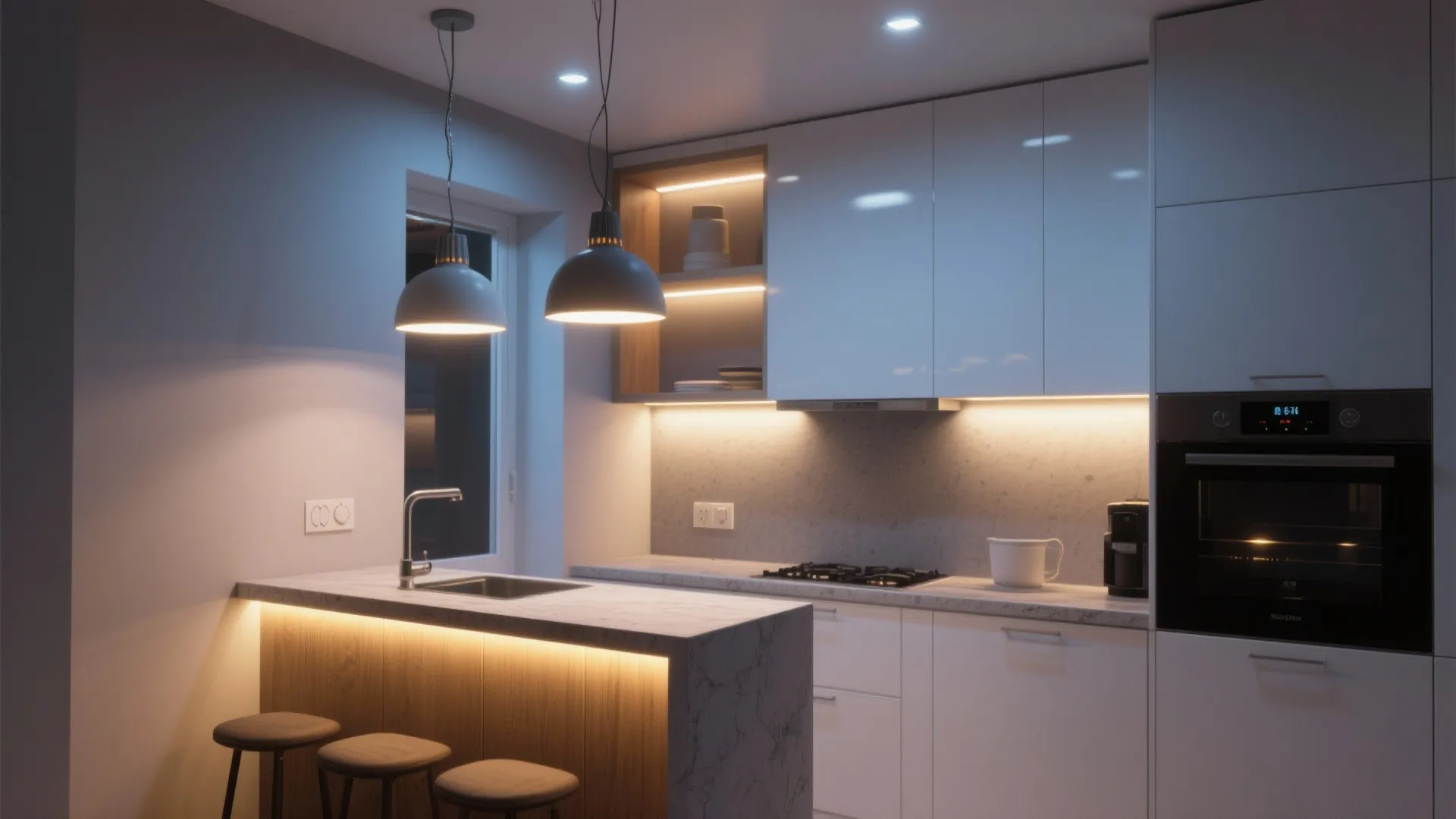 4. Layered lighting to prevent a flat look