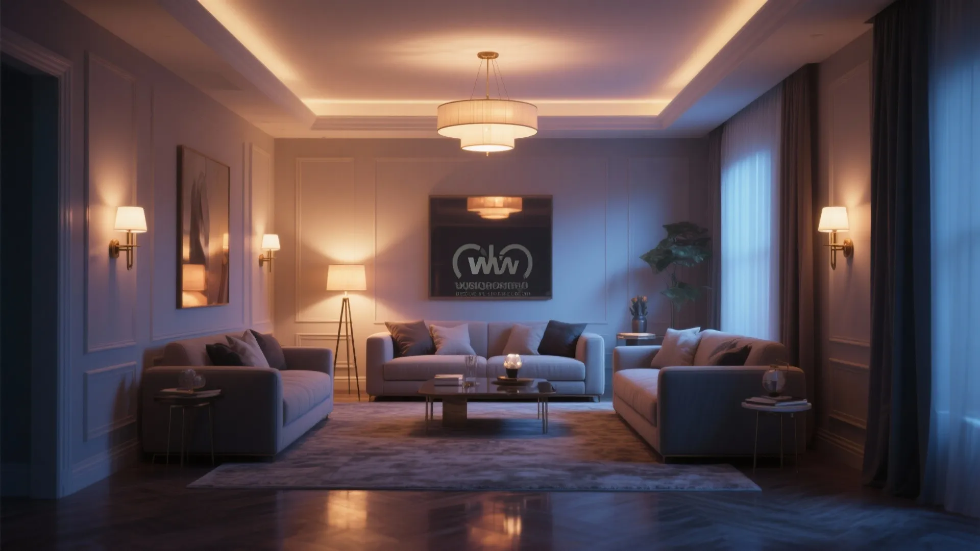 3. Layered lighting zones