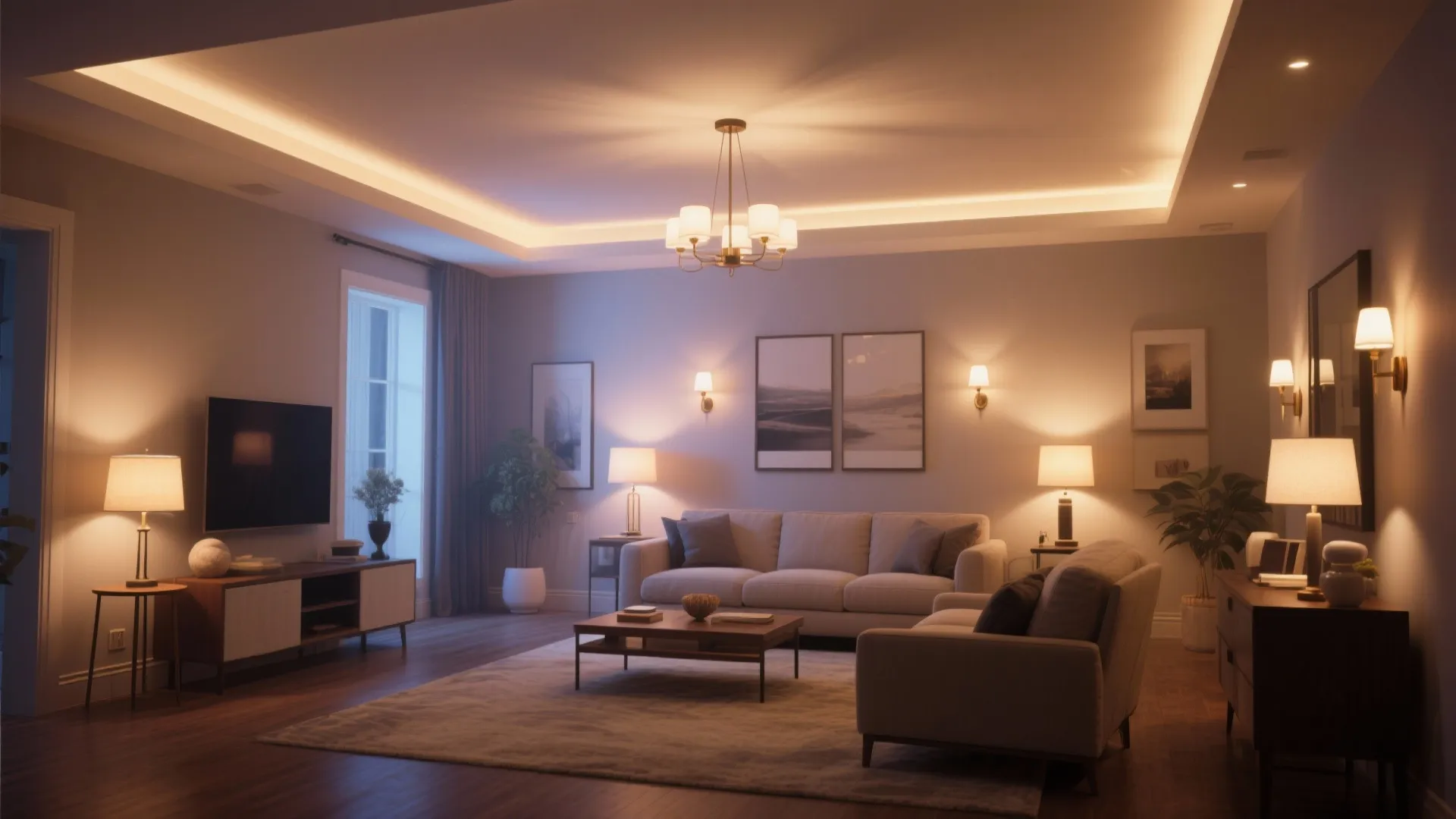 3. Layered lighting design