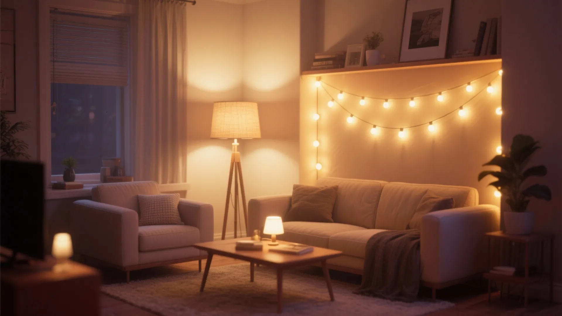 Layered lighting for mood and function