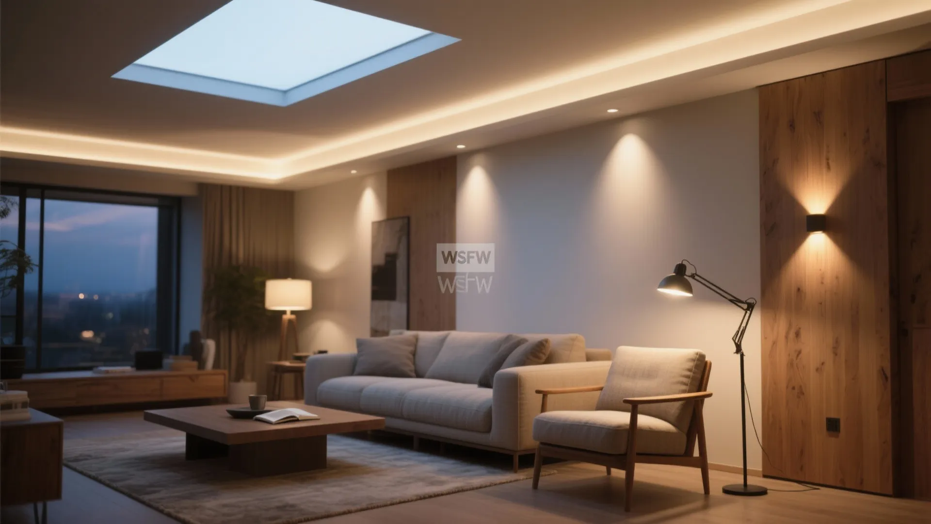Light layering: skylight effect without a skylight