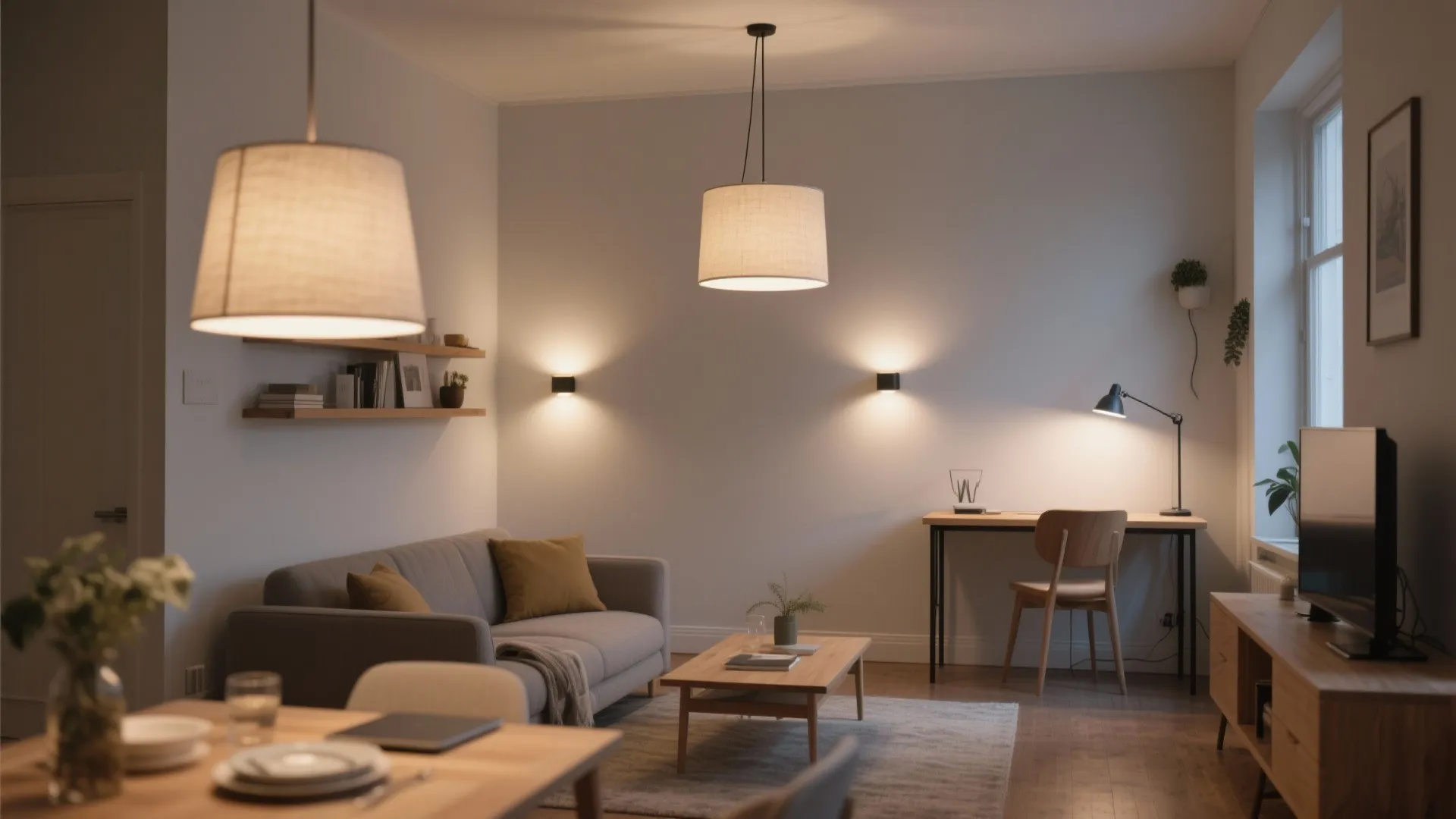 Layered Ambient + Task Lighting