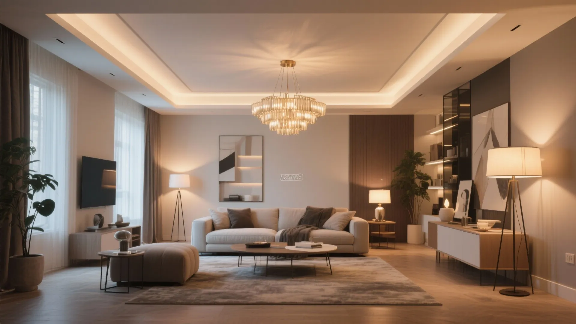 5. Layered lighting zones