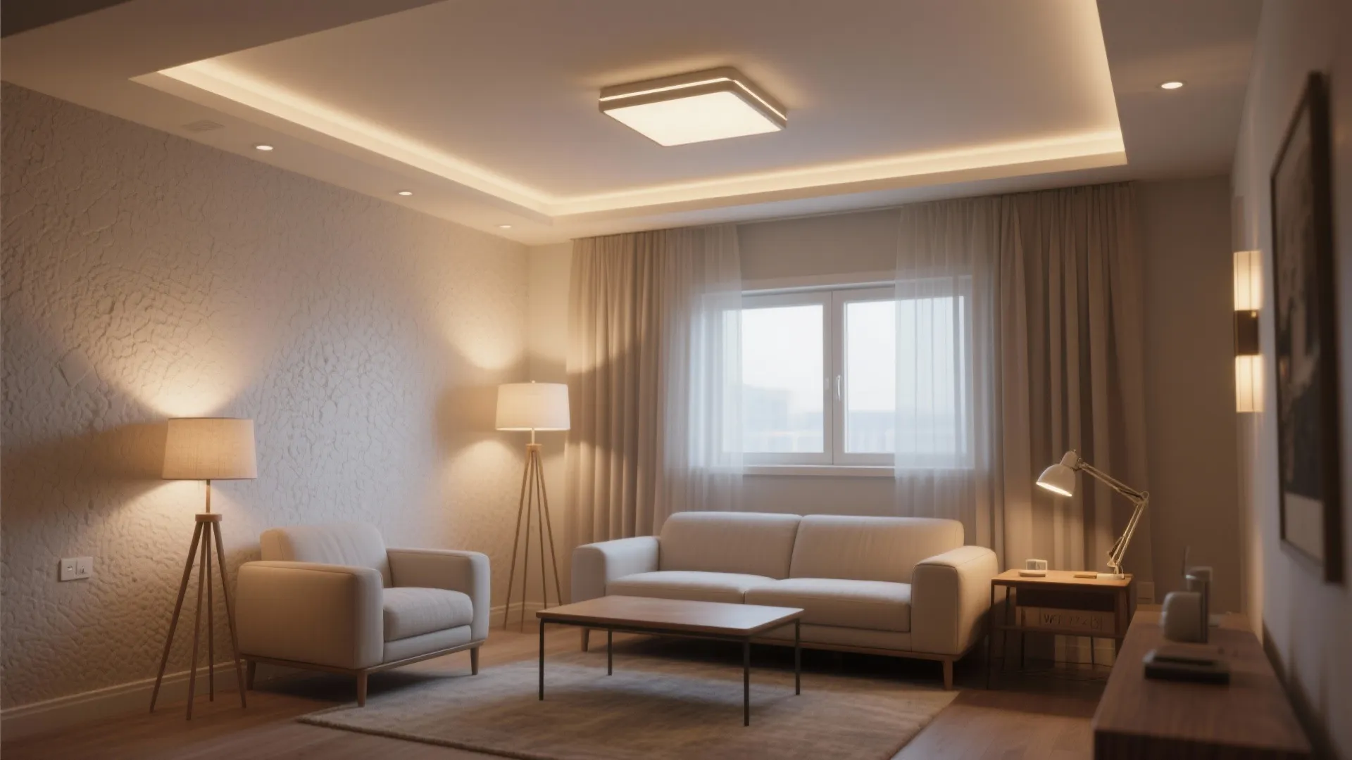 Layered lighting beats a single ceiling fixture
