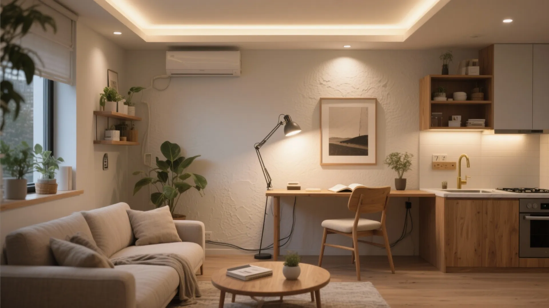 Layered Ambient + Task + Accent