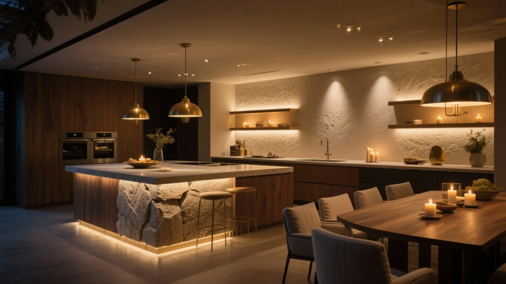 4) Layered lighting that flatters architecture and people