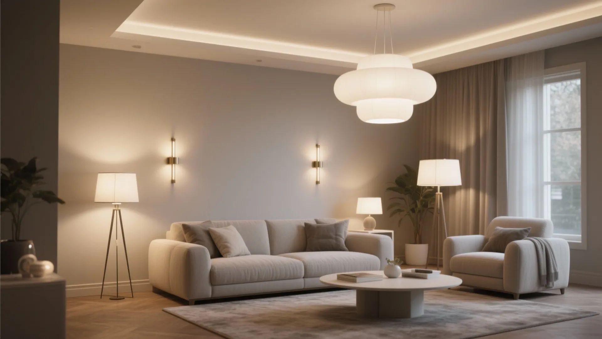 Layered Lighting in Neutral Shades
