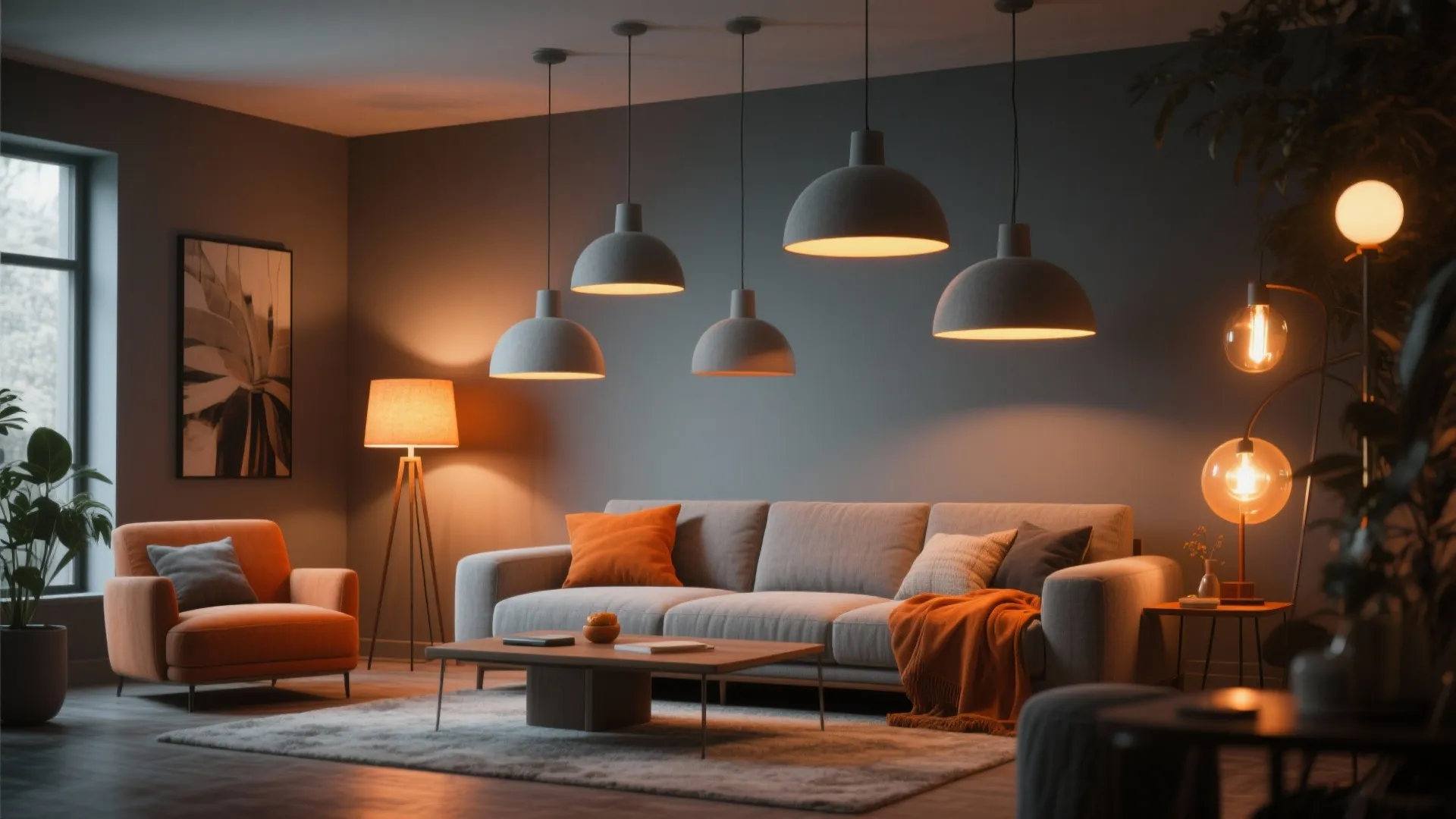 5. Layered Lighting with Warm Bulbs
