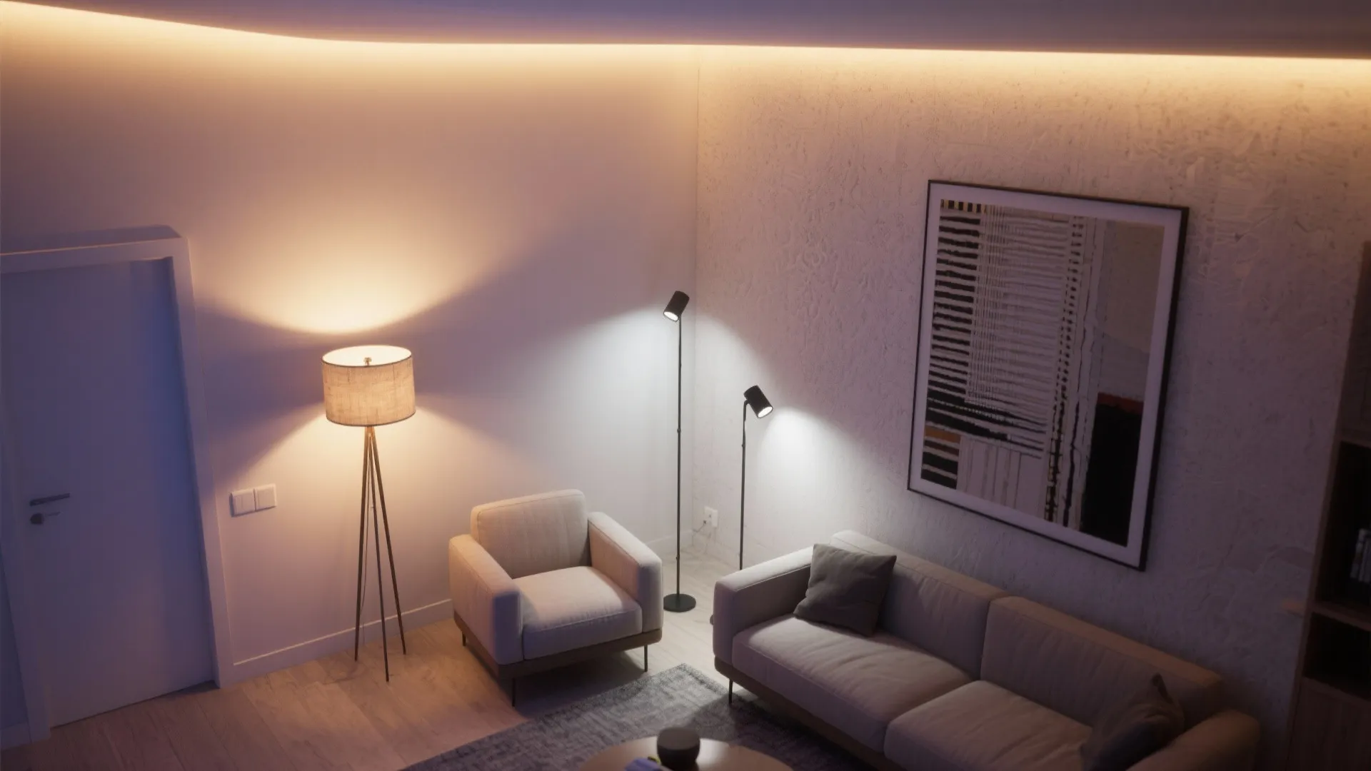 3) Layered Lighting: Ambient, Task, Accent