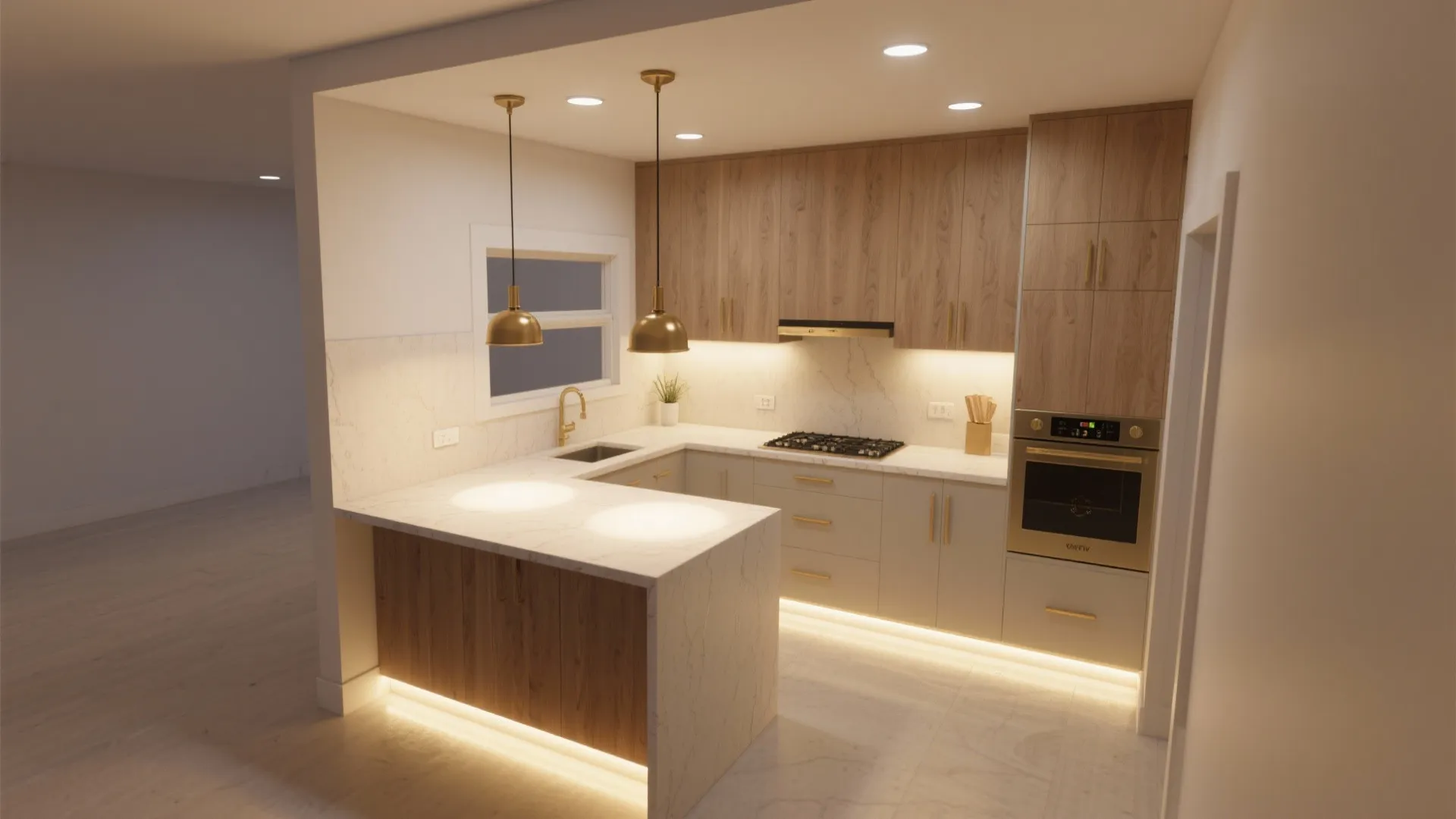 Layered lighting that flatters, not floods