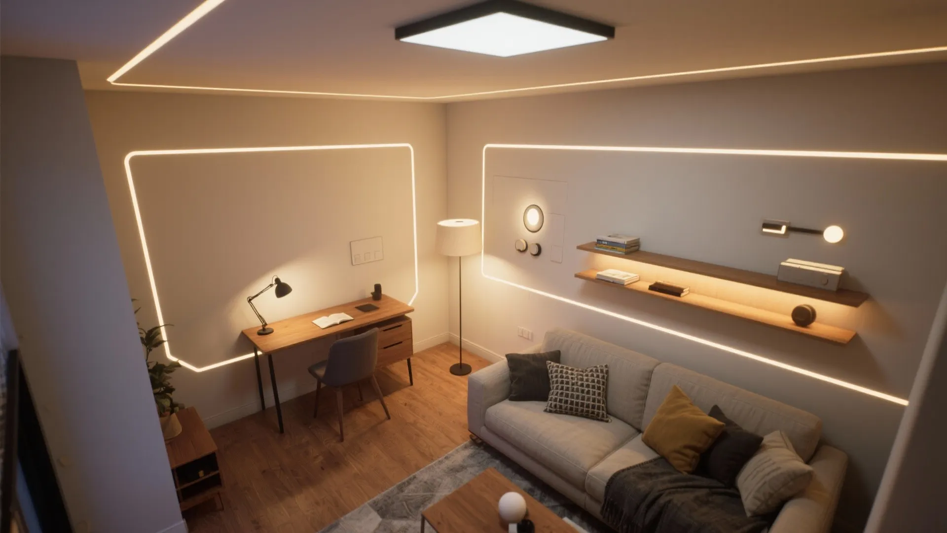 1. Layer ambient, task, and accent lighting