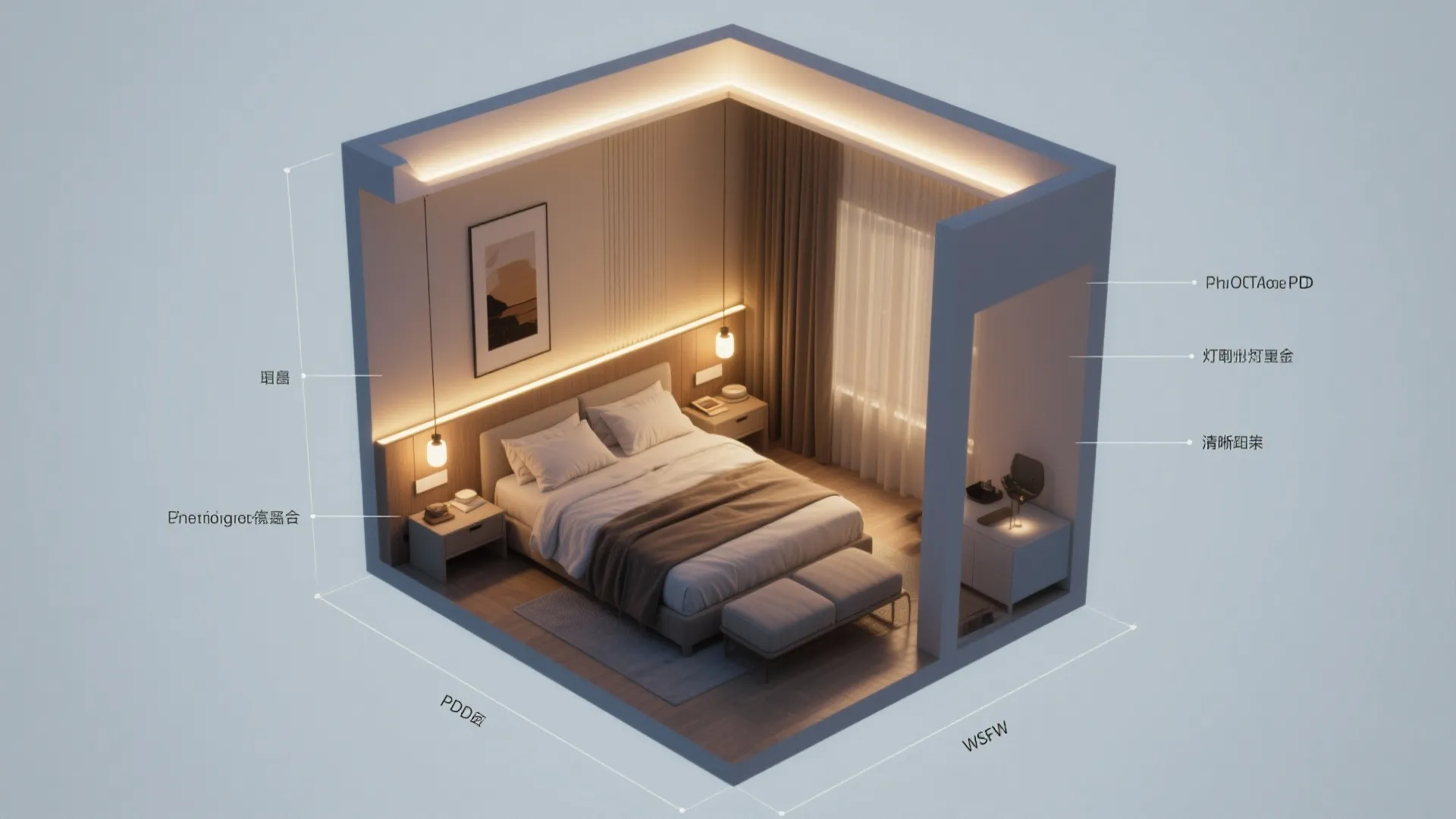 1. Layered lighting: ambient, task, accent