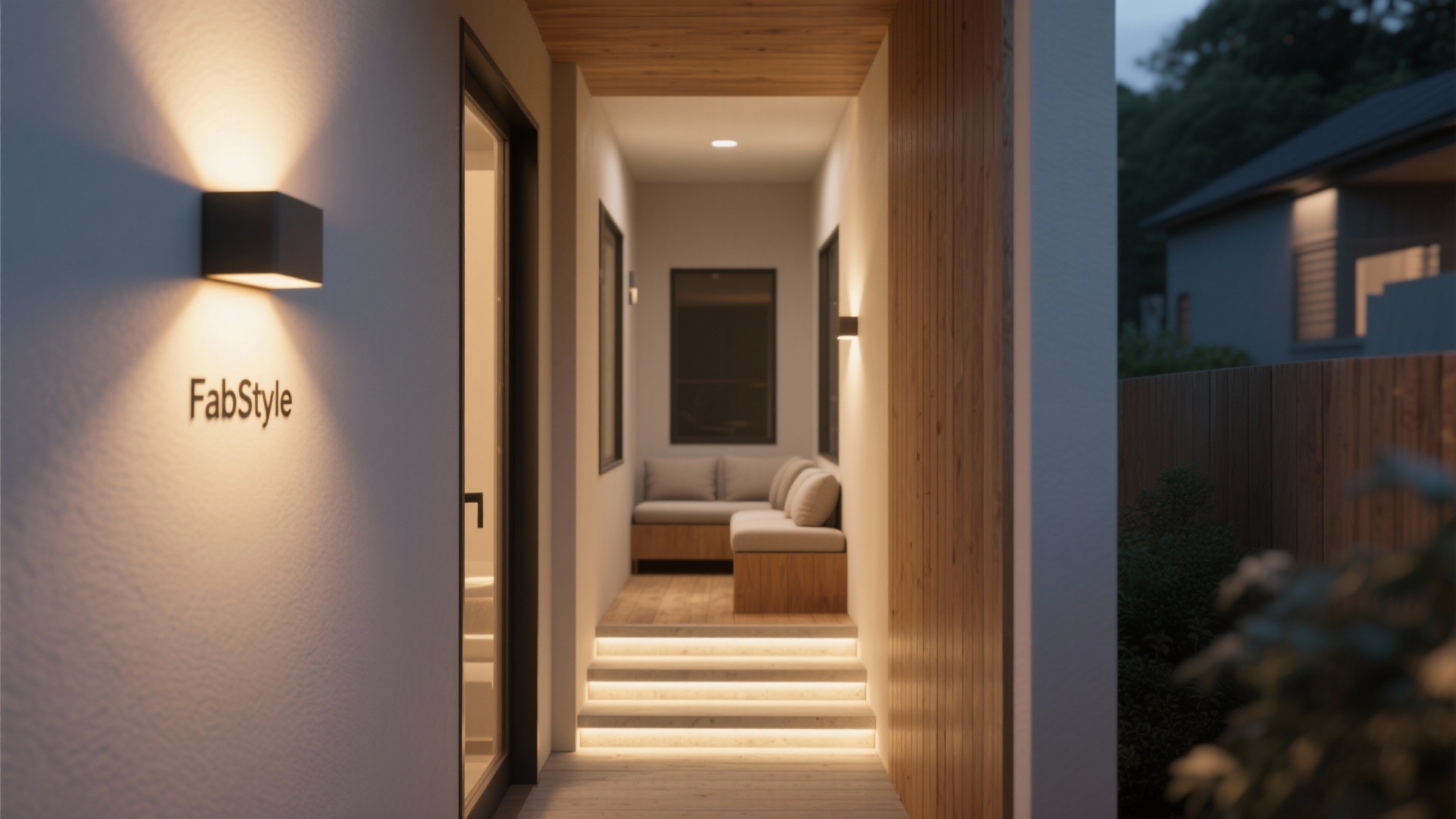 Curated visual reference: Layered Lighting For Small Spaces Reference: Fabstyl Outdoor Wall Light