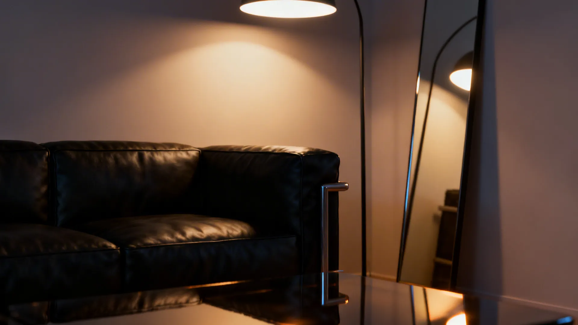 4. Layered lighting and reflective surfaces