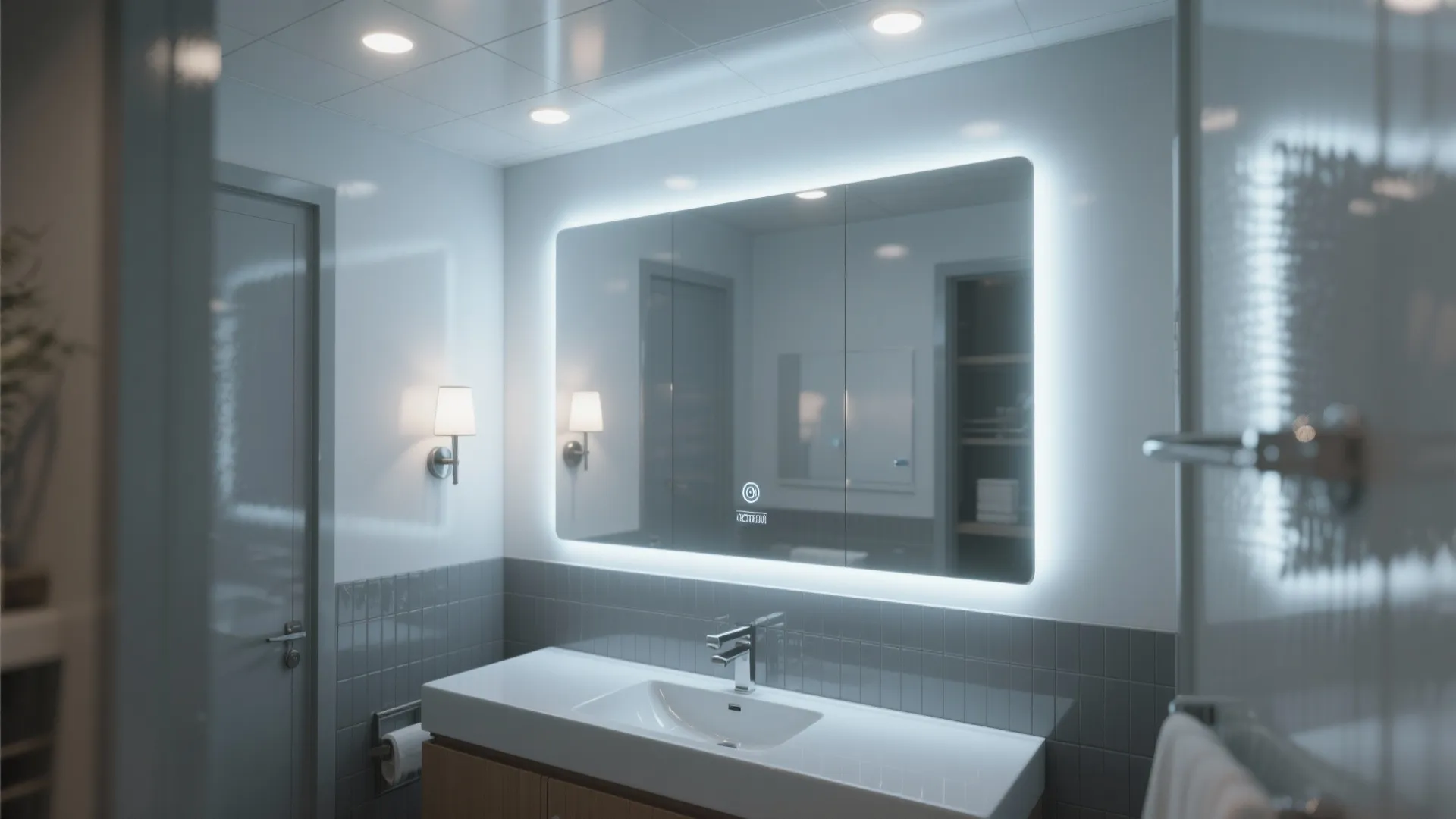 4. Layered lighting and reflective surfaces