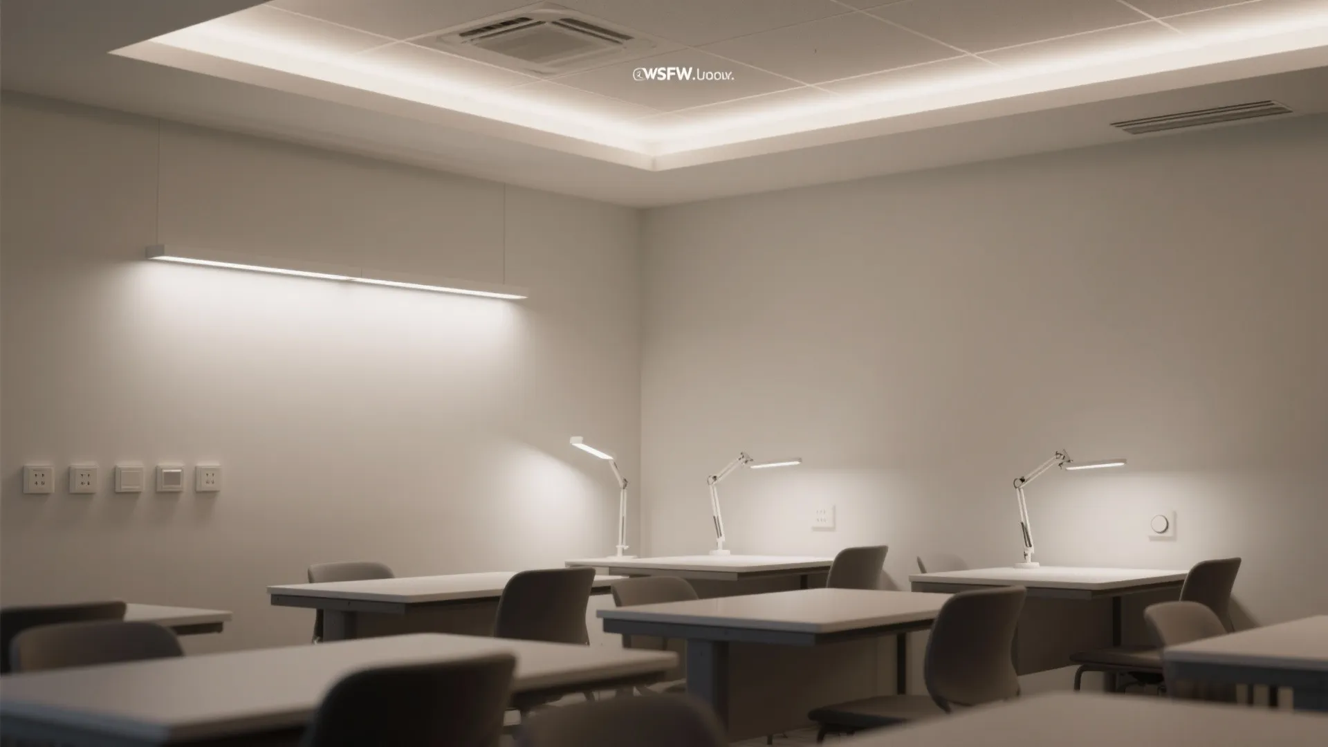 Adaptive lighting layers for deep work and group tasks