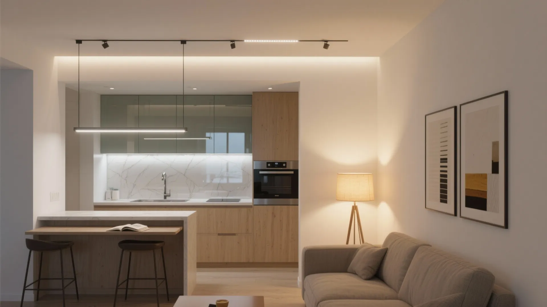 Layered Ambient, Task, and Accent Lighting