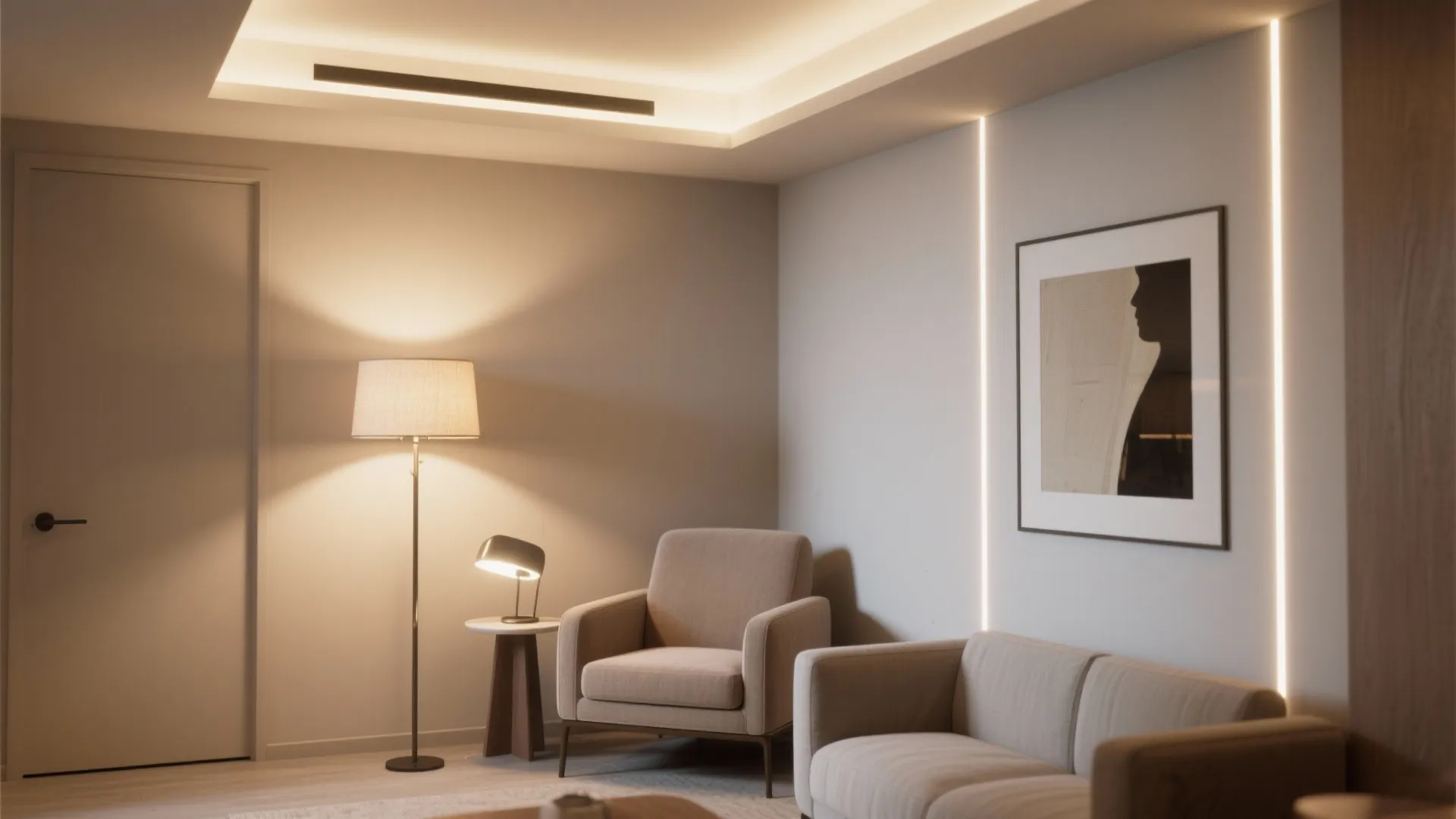 1. Layered ambient, task, and accent lighting