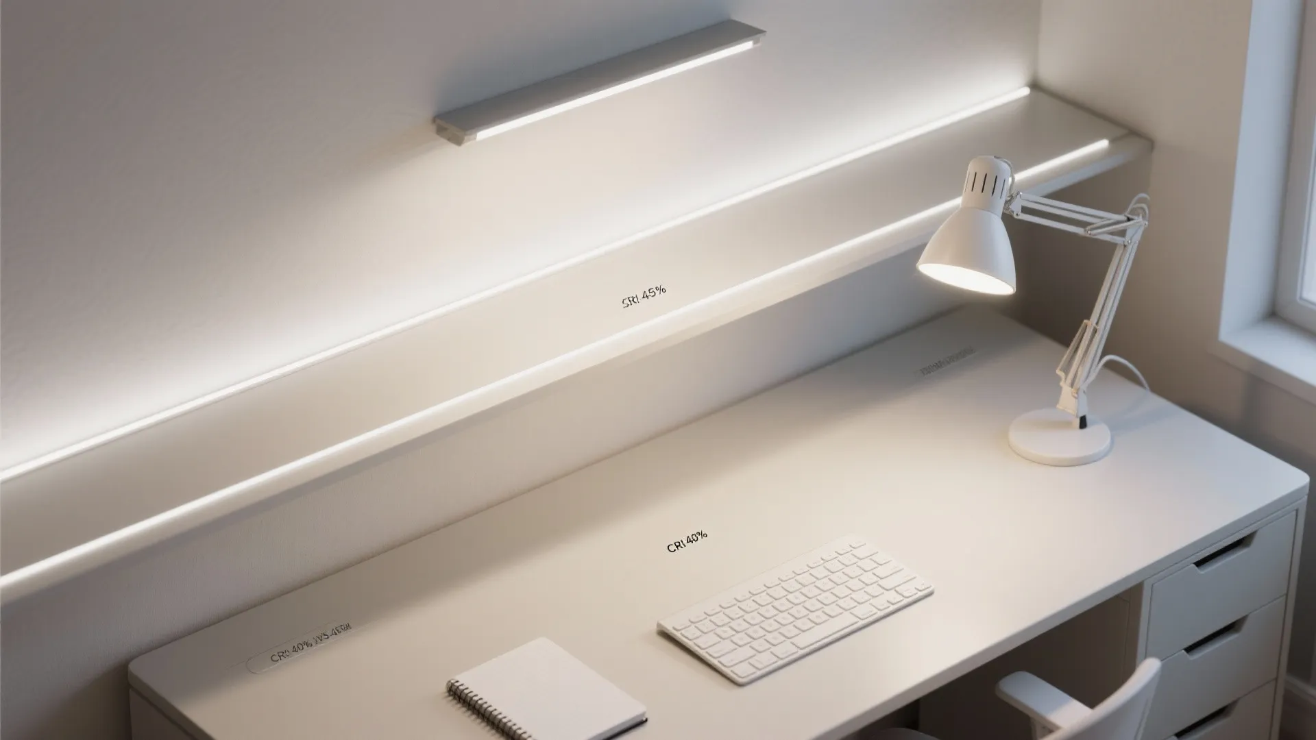 Layered lighting for focus and comfort