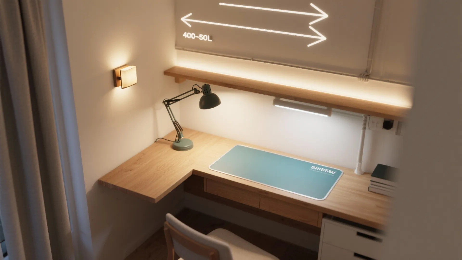 Layered lighting for focus and comfort