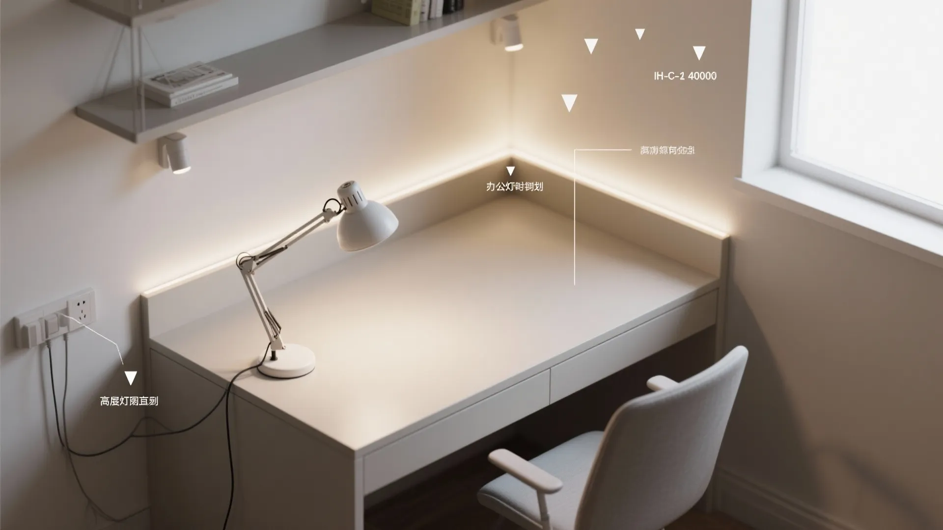 Task-first lighting with layered controls