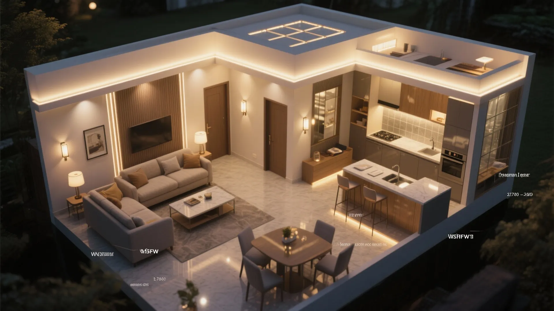 Light-first planning and layered lighting