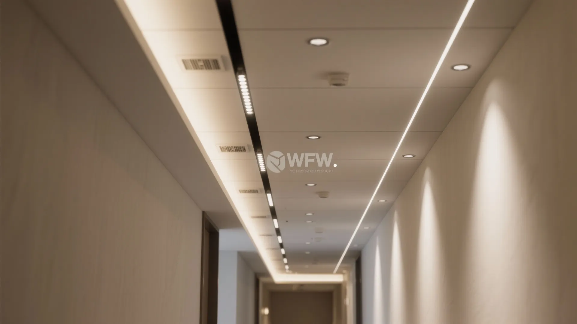 Layered Lighting for a Taller Hall Ceiling