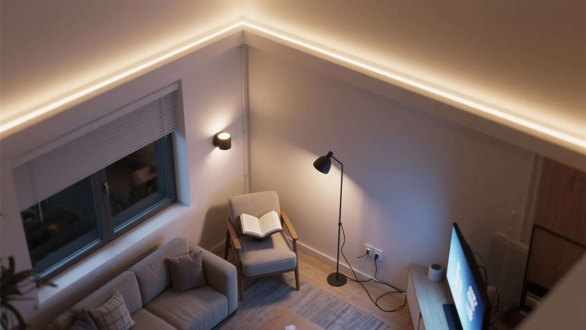 Layered Lighting That Compliments Big Daylight