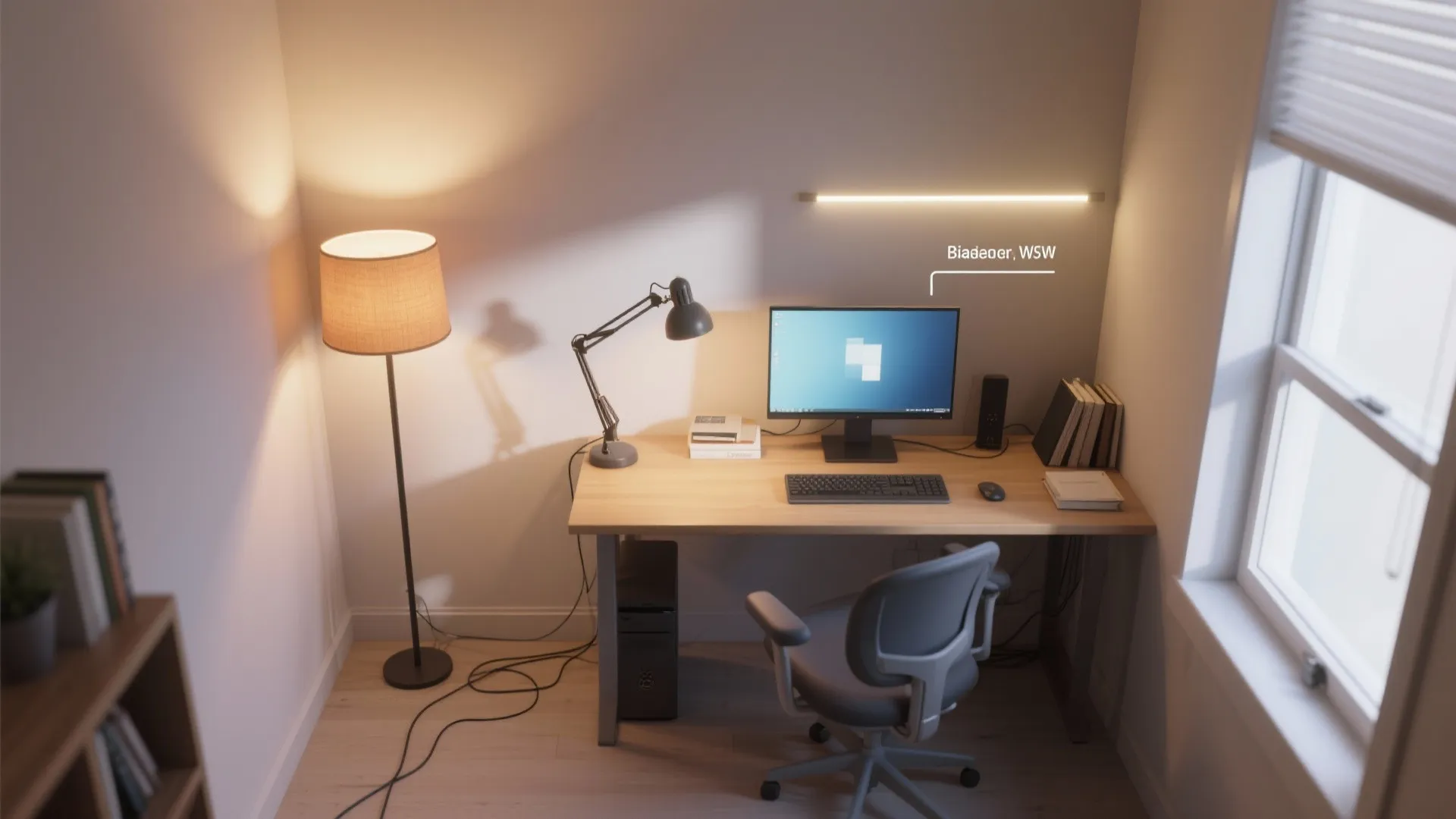 2) Layered Lighting: Task, Ambient, and Bias Light