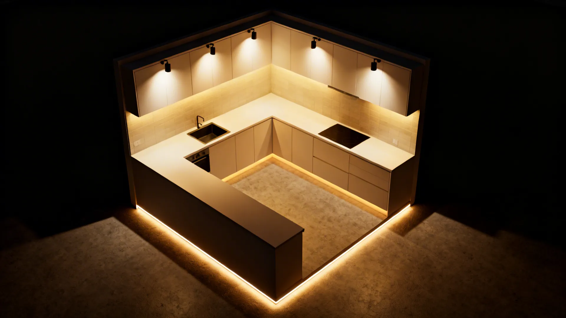 2) Layered, No-Glare Lighting and High-Contrast Surfaces