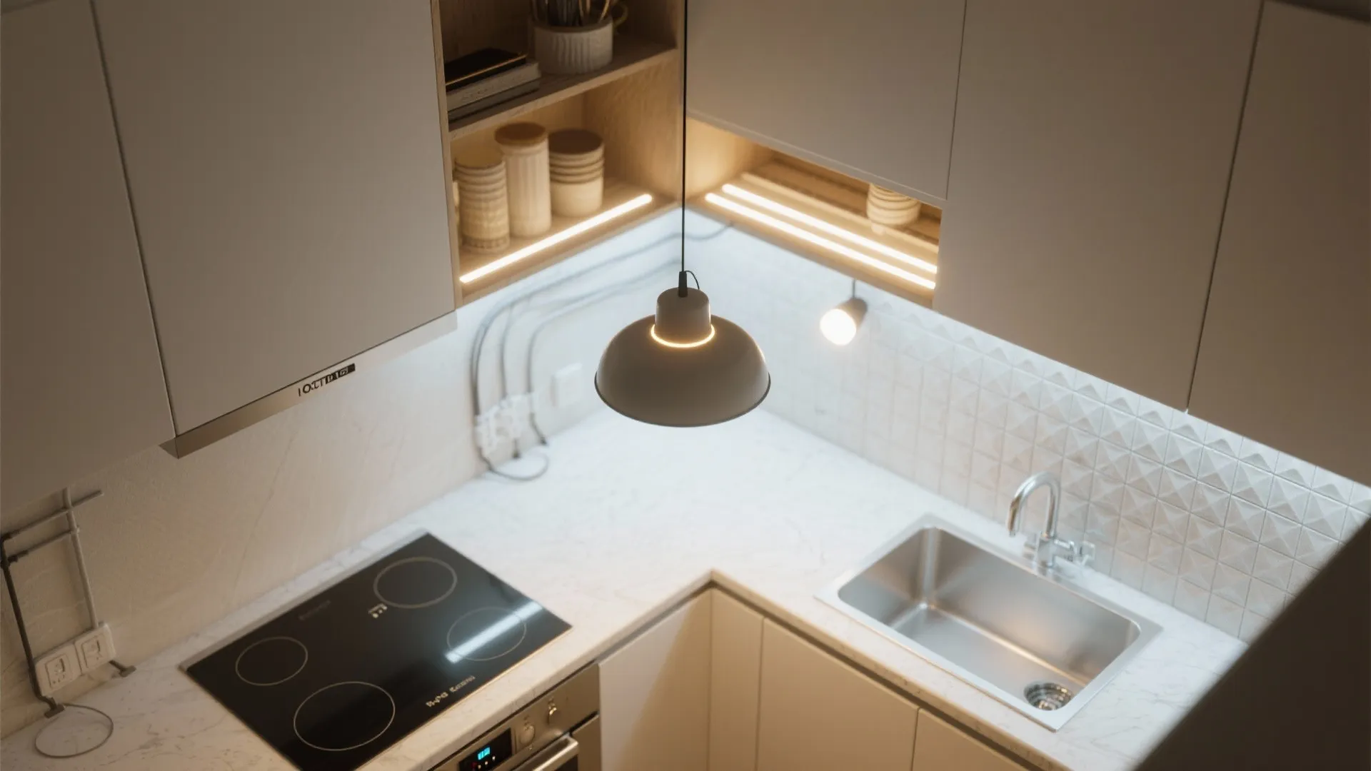 1. Layered lighting to add depth