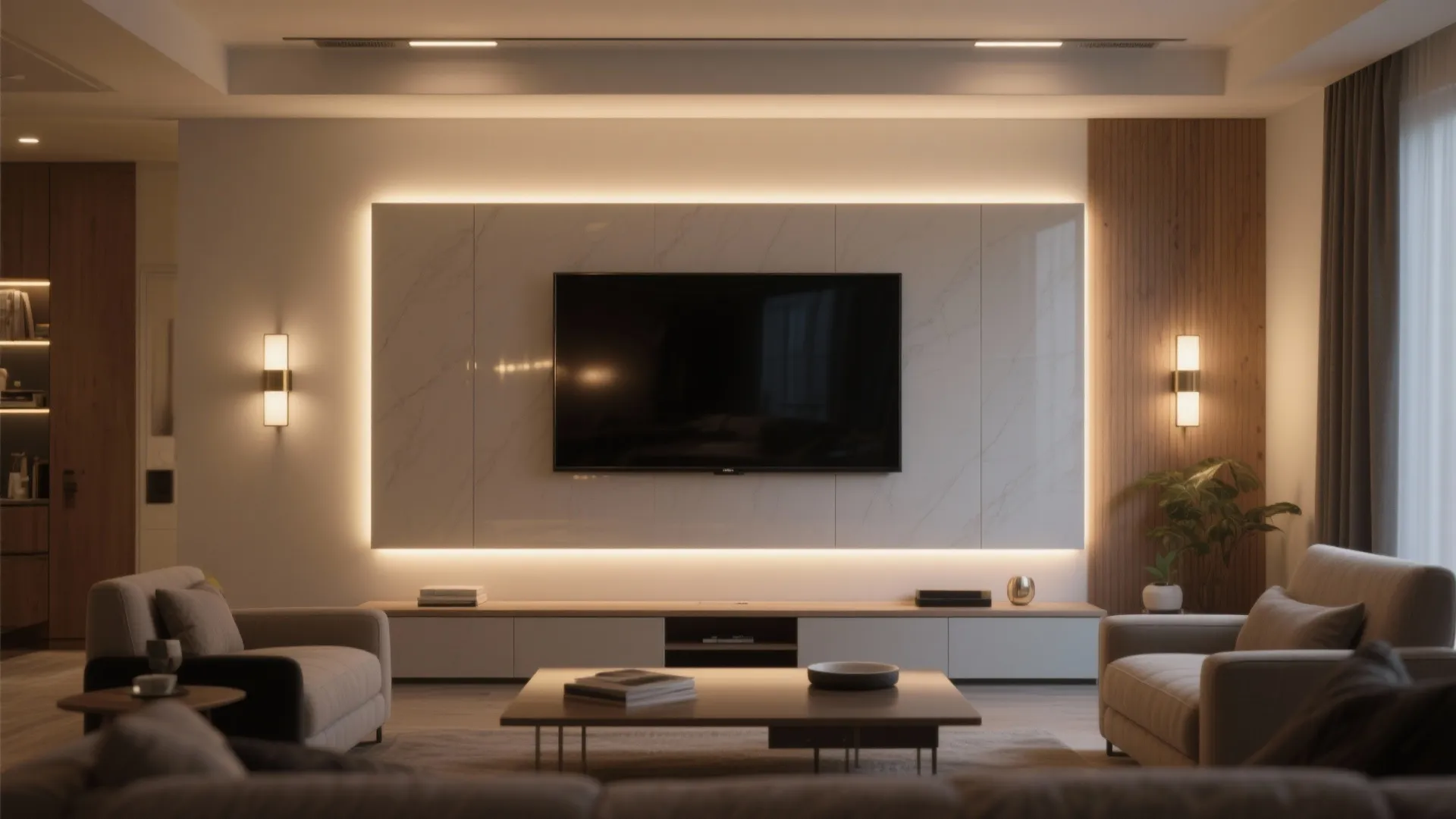 Backlit Panels and Layered Lighting