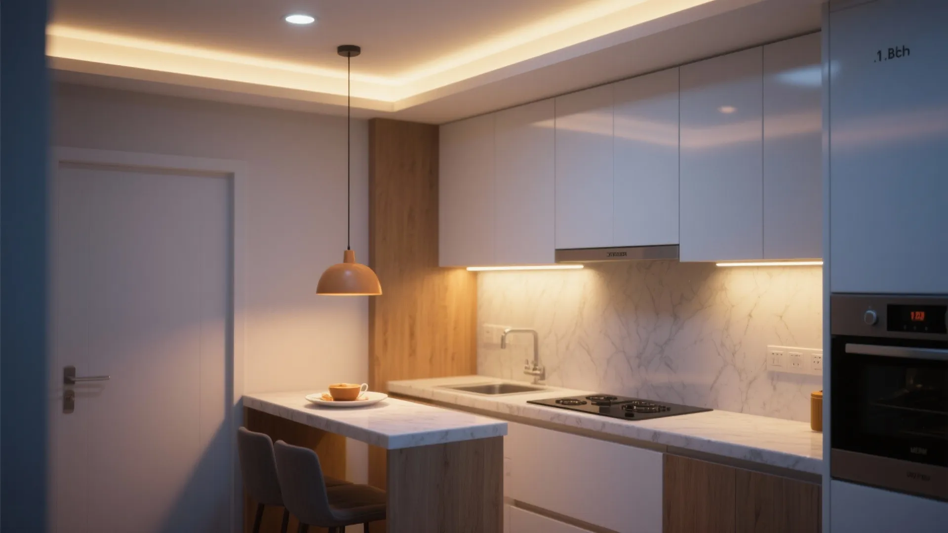 Smart Lighting Layers in Compact Kitchens