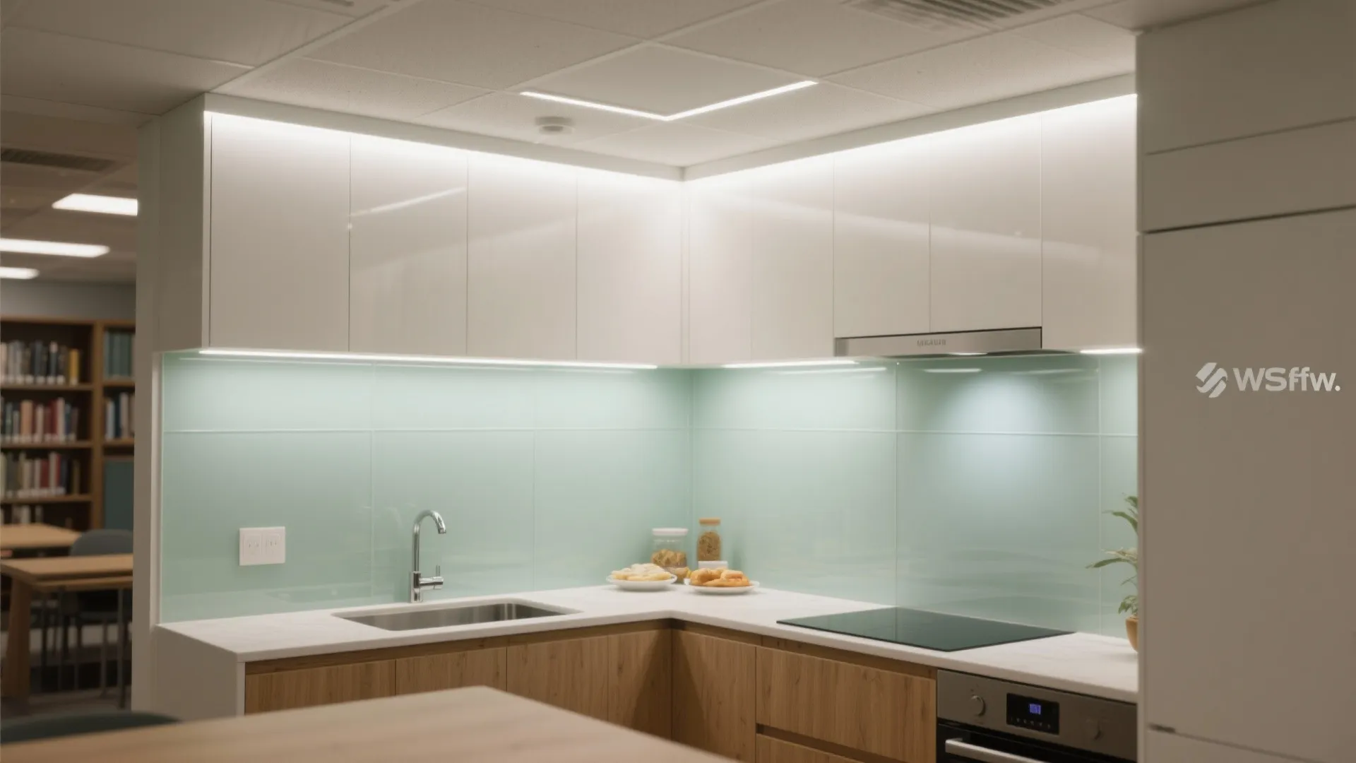 Task lighting layered with ambient glow