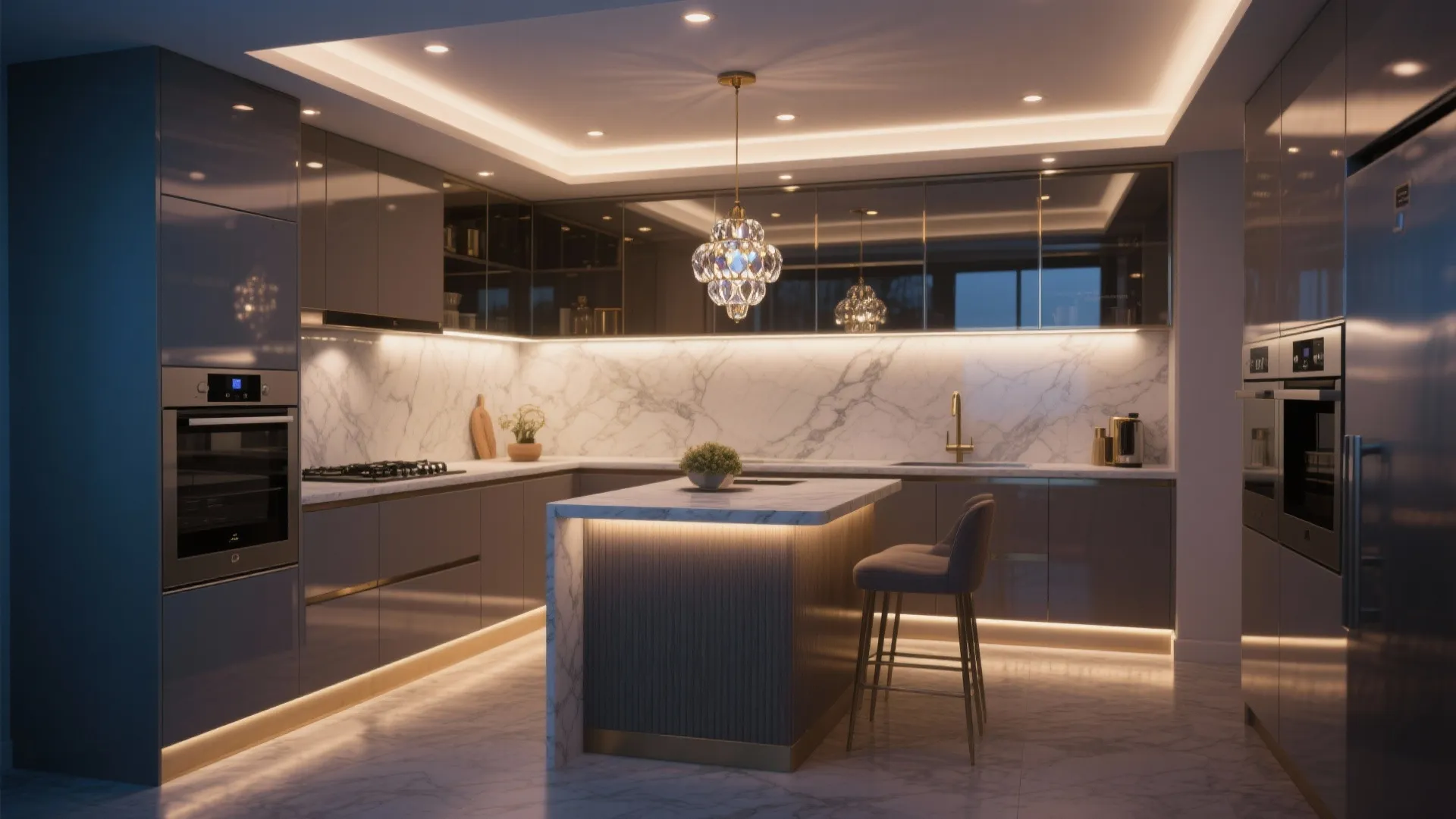 Layered lighting with hidden tech