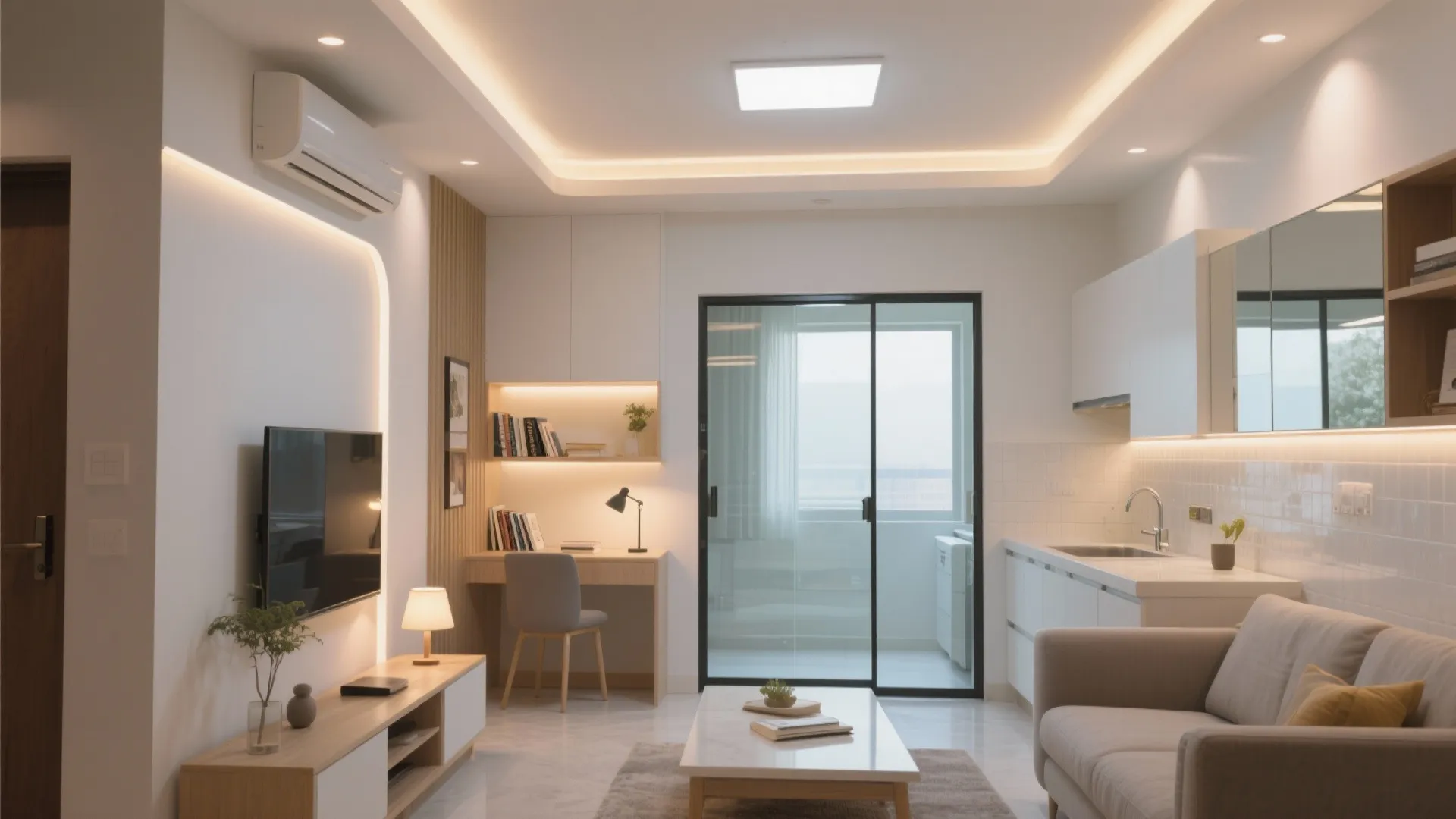 Light layering: ceilings, glass, and smart reflectance