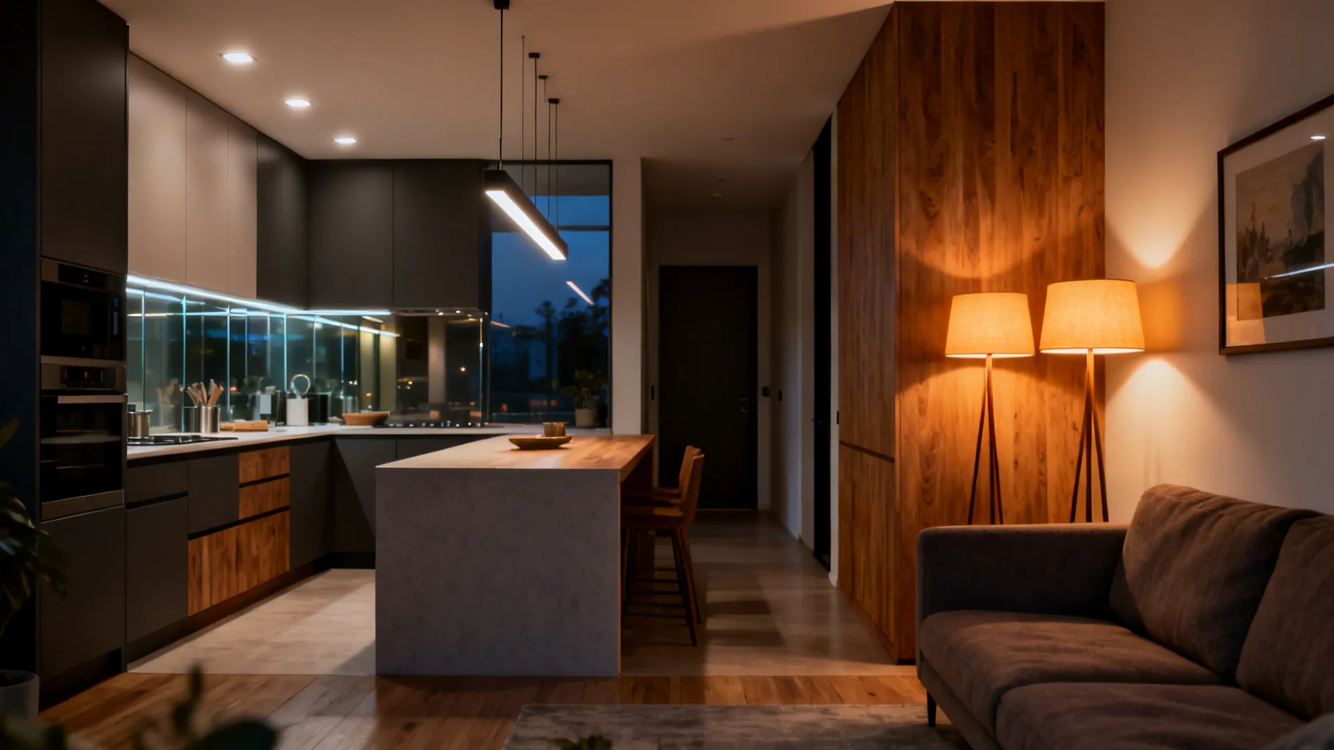 Soft zoning with layered lighting