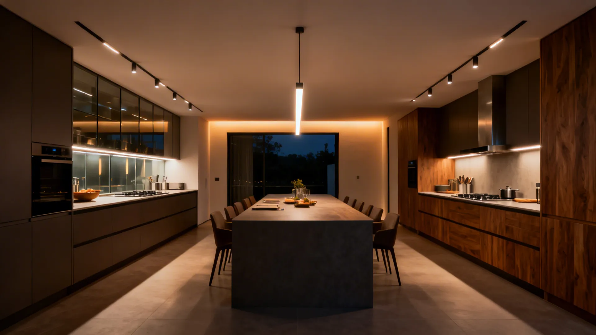 Layered Lighting Along the Axis