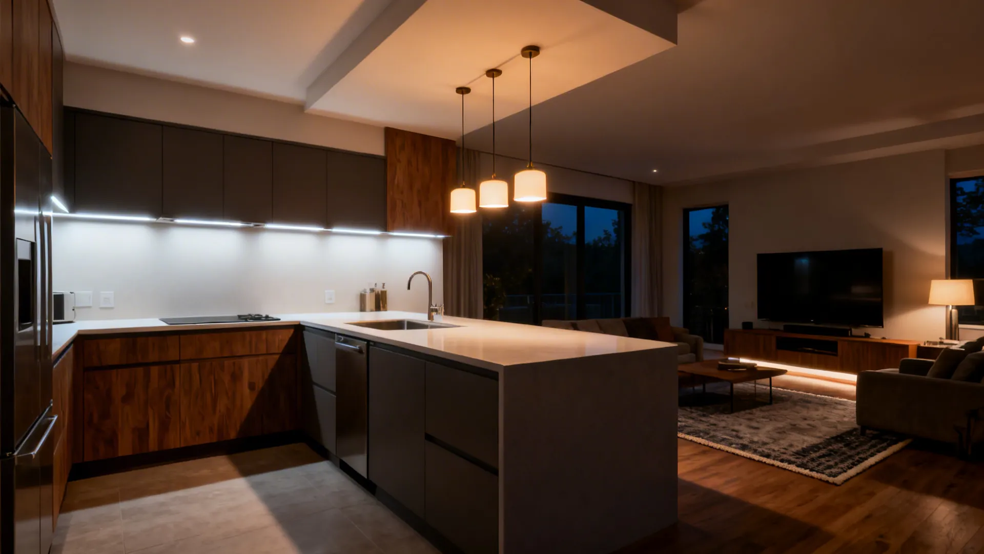 Idea 4: Layered Lighting Across Zones