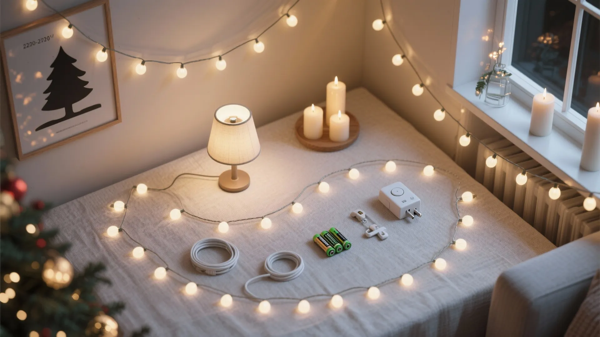 Low-Energy, Layered Holiday Lighting