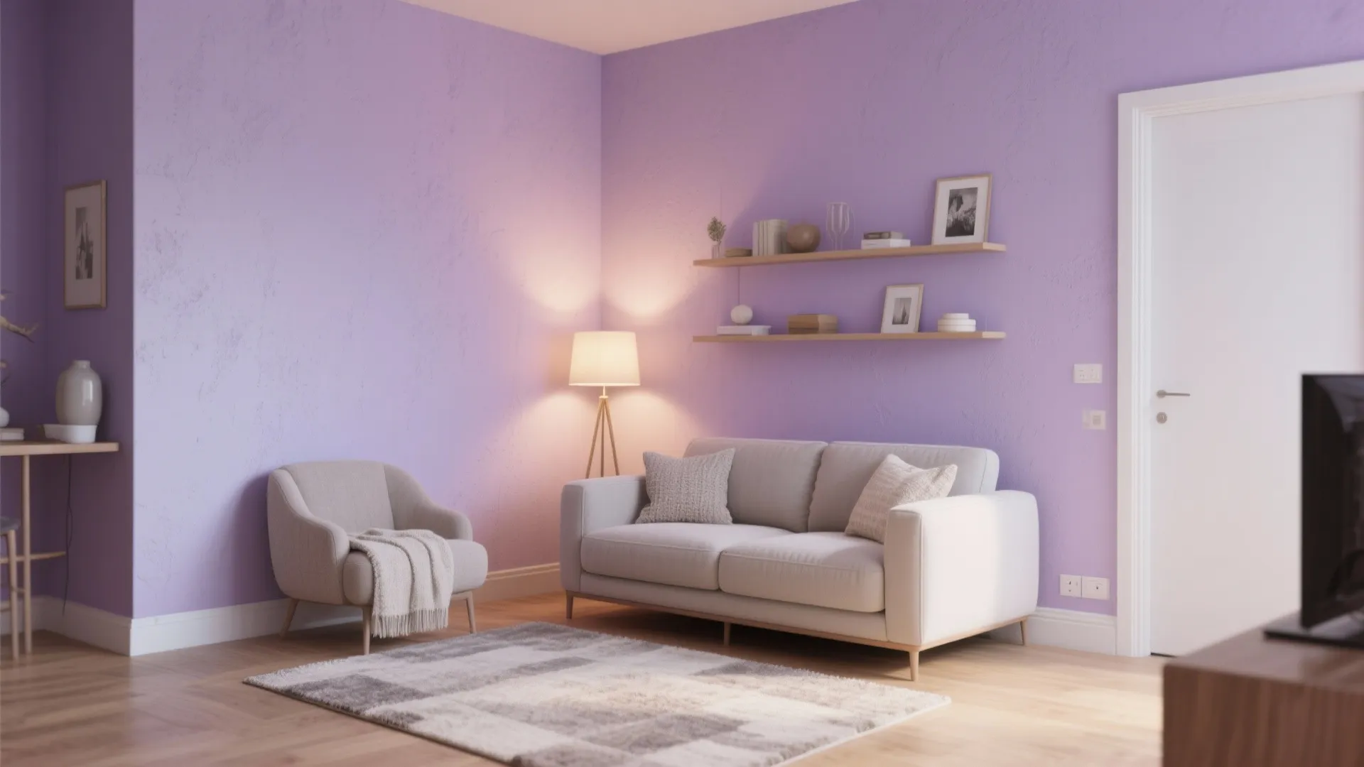 1) Layered Lilac Neutrals