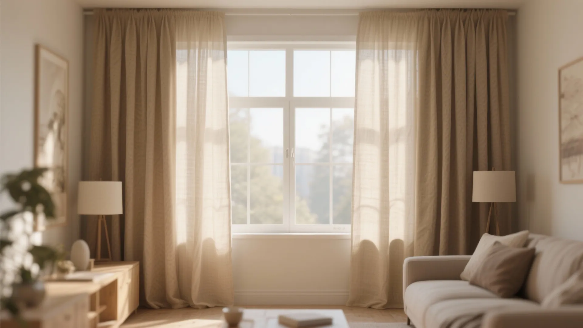 Layered Linen with Blackout Lining