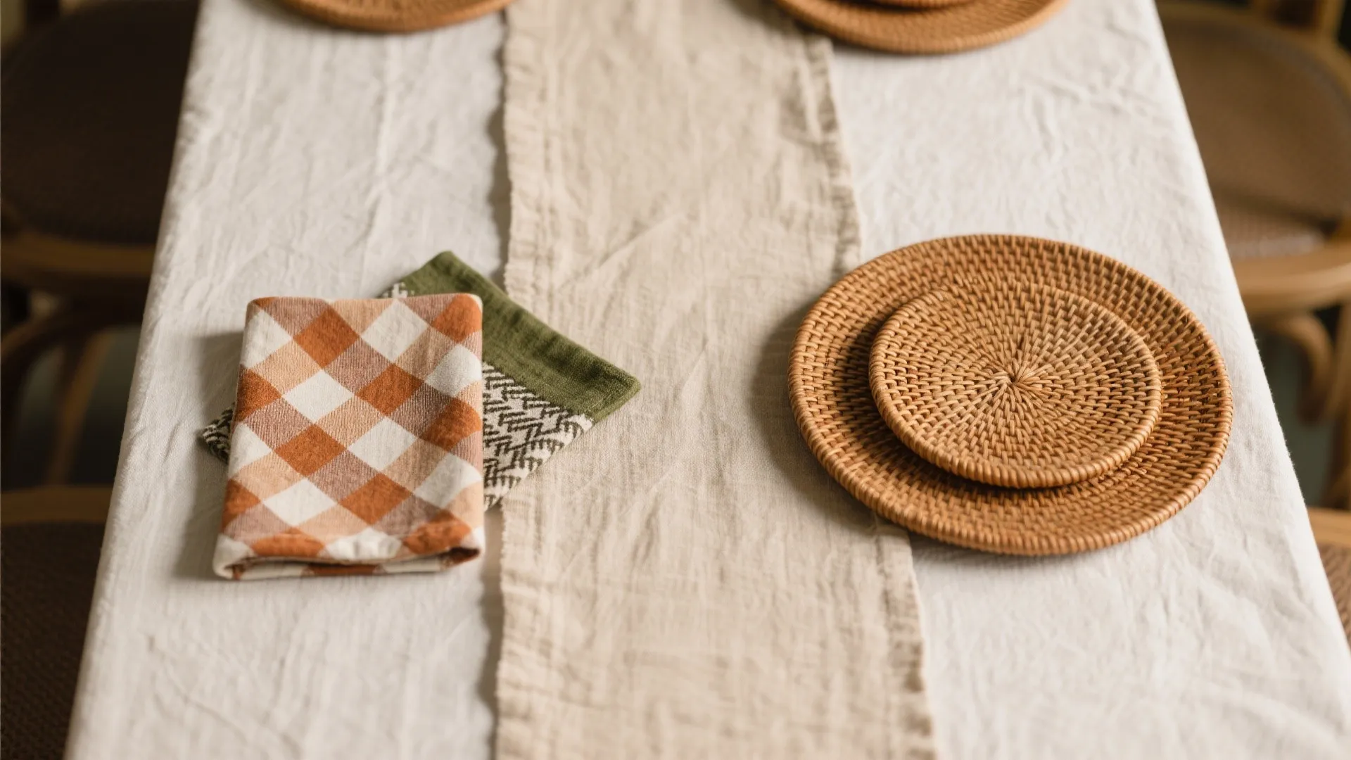 Tips 1: Layered linens over smart runners