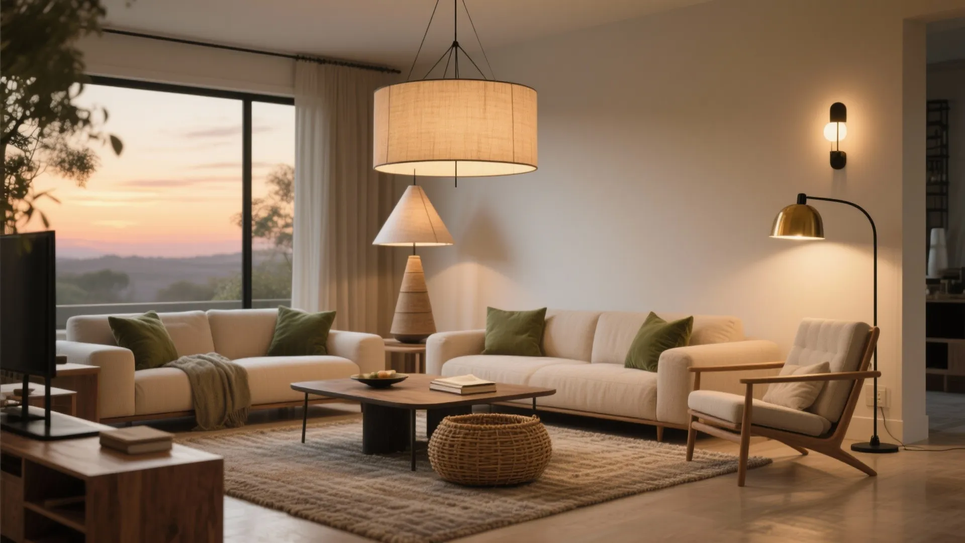 Hanging Lamp Shades for Living Room: Illuminate Your Space in Style