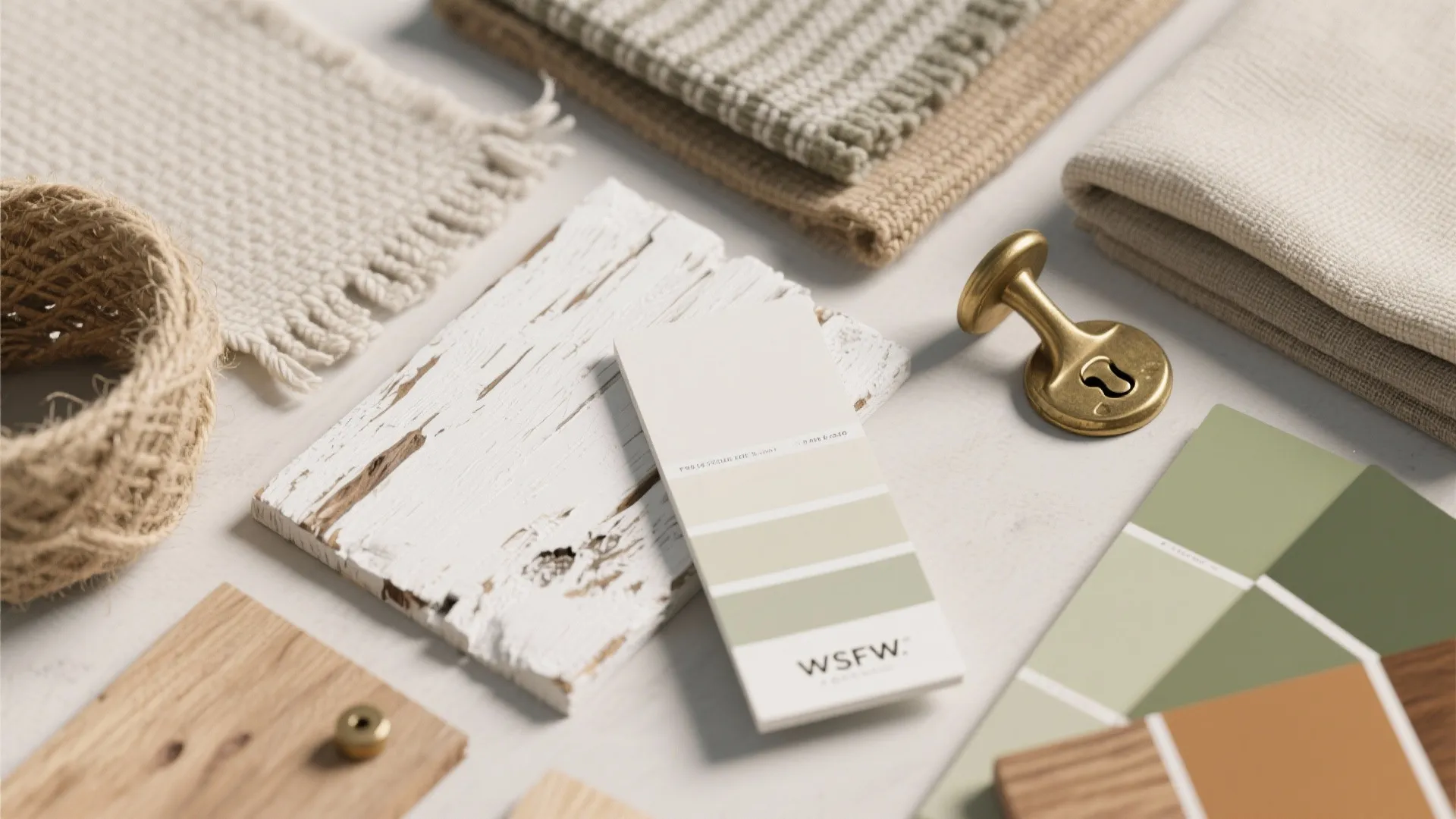 2. Light, Layered Materials for a Cozy Rural Look