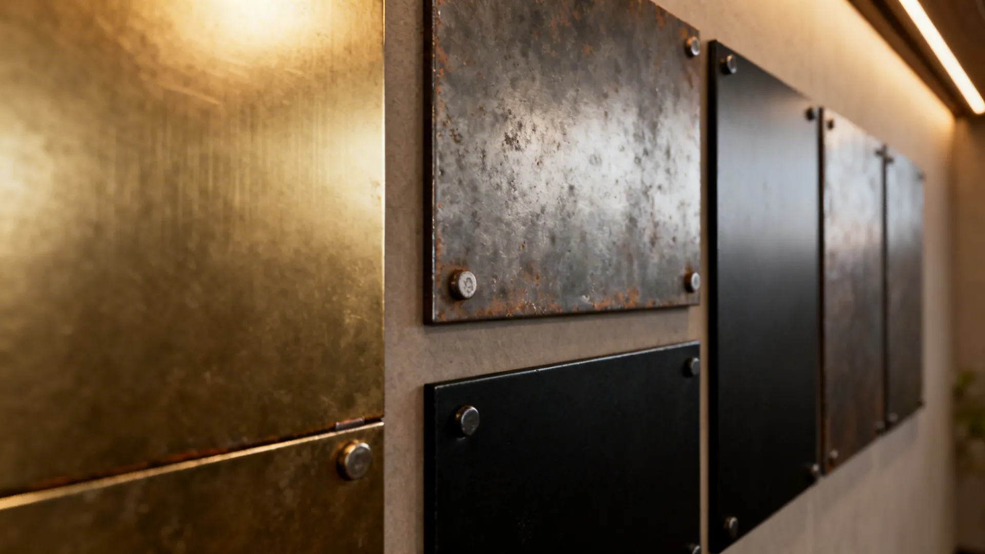 1. Layered Metal Panels for a Textured Focal Wall
