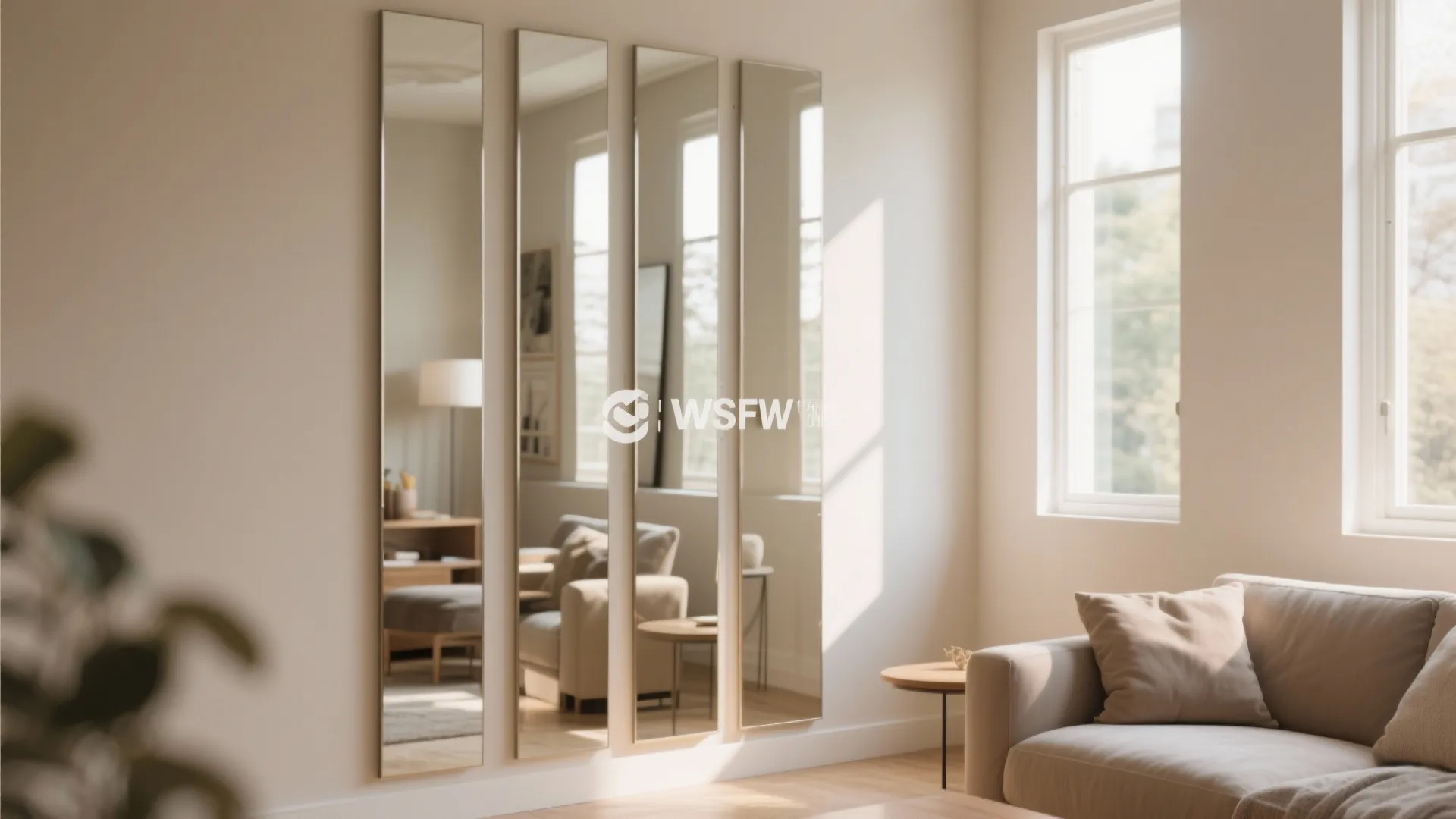 2. Layered Mirror Panels