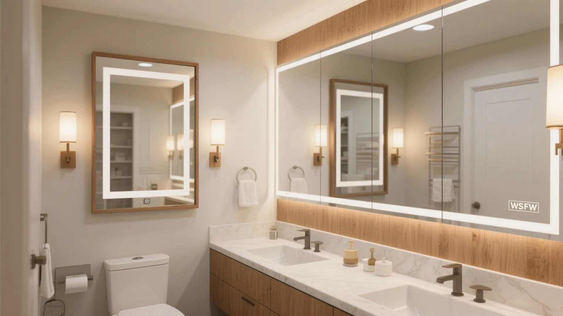 5) Layered Mirror Walls for Optical Space