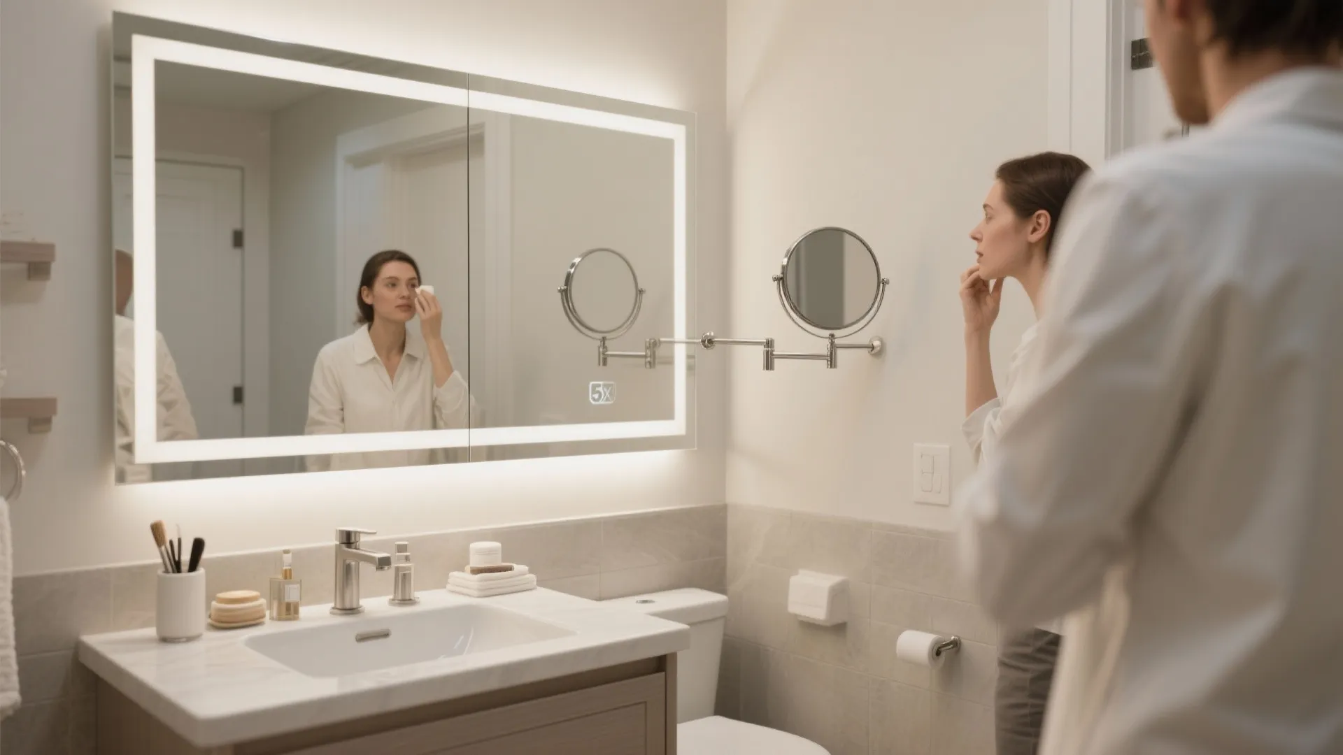 Layered Mirrors: Pivot + Fixed