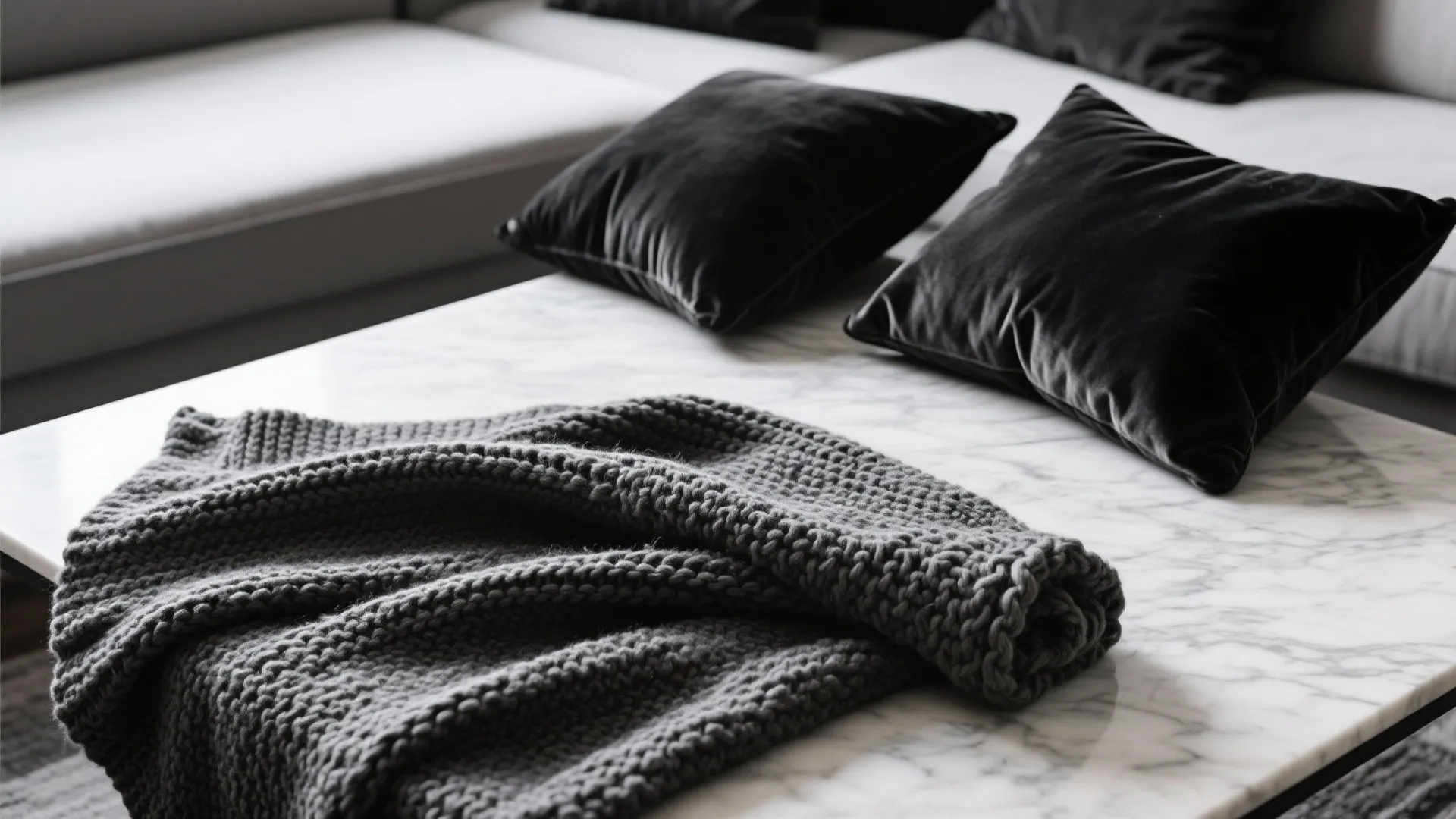 3. Layered Textures in Black, Grey, and White